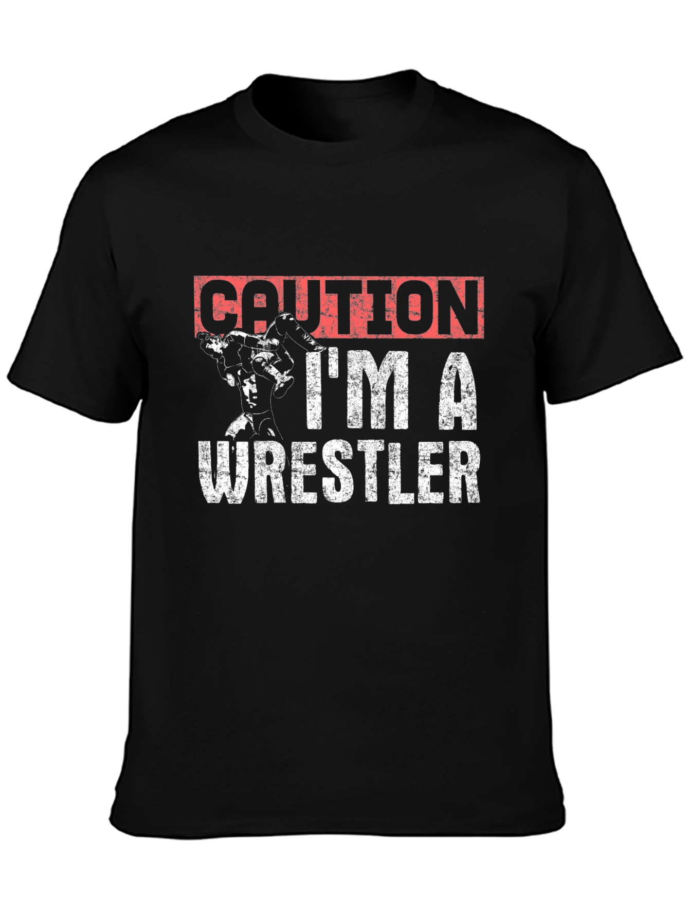 Caution Im A Wrestler Graphic T-Shirt