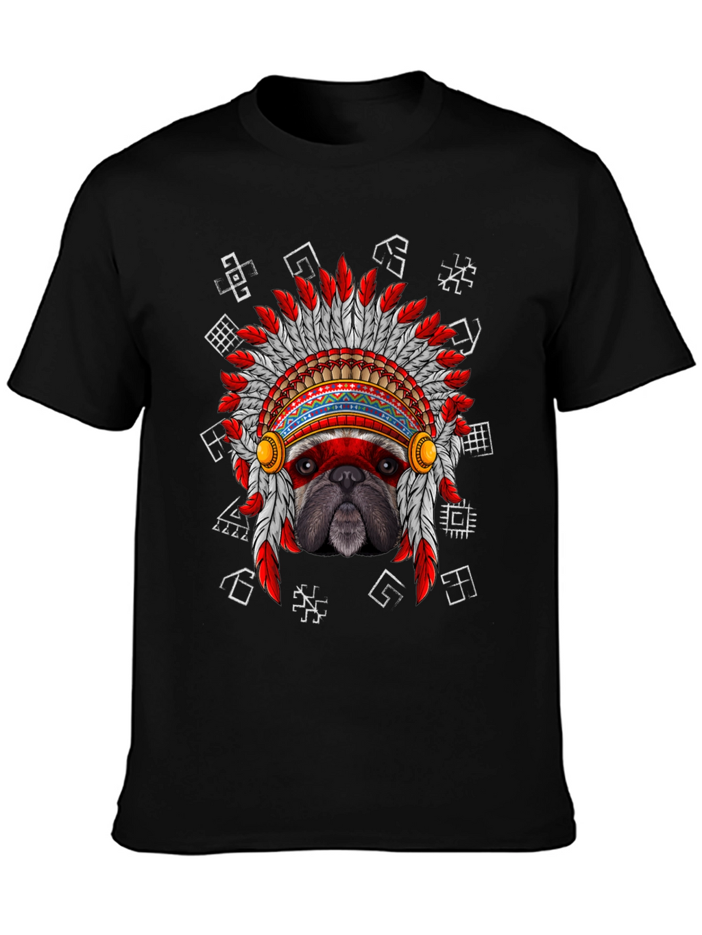 Bulldog Chief Headdress T-Shirt