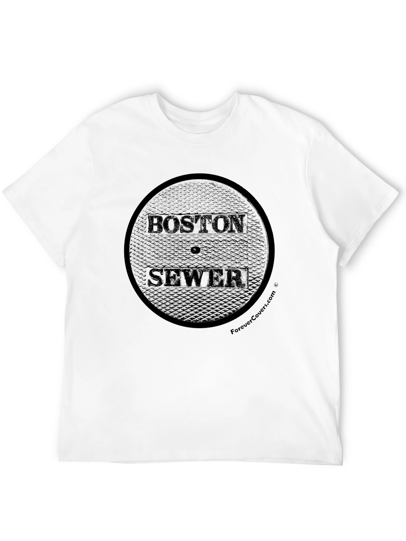 Boston Sewer Manhole Cover Graphic T-Shirt