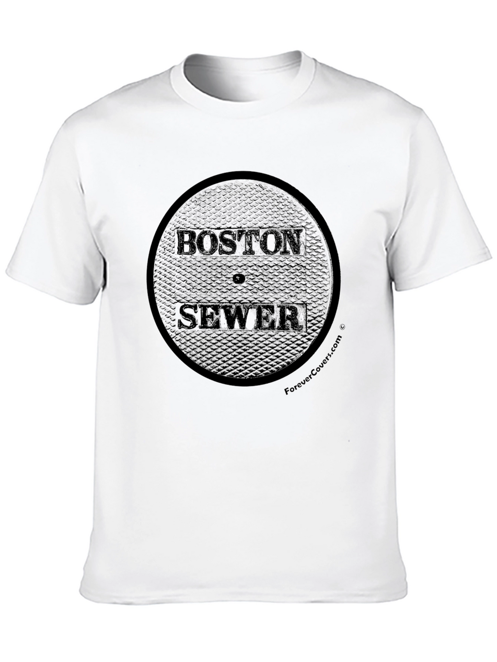 Boston Sewer Manhole Cover Graphic T-Shirt