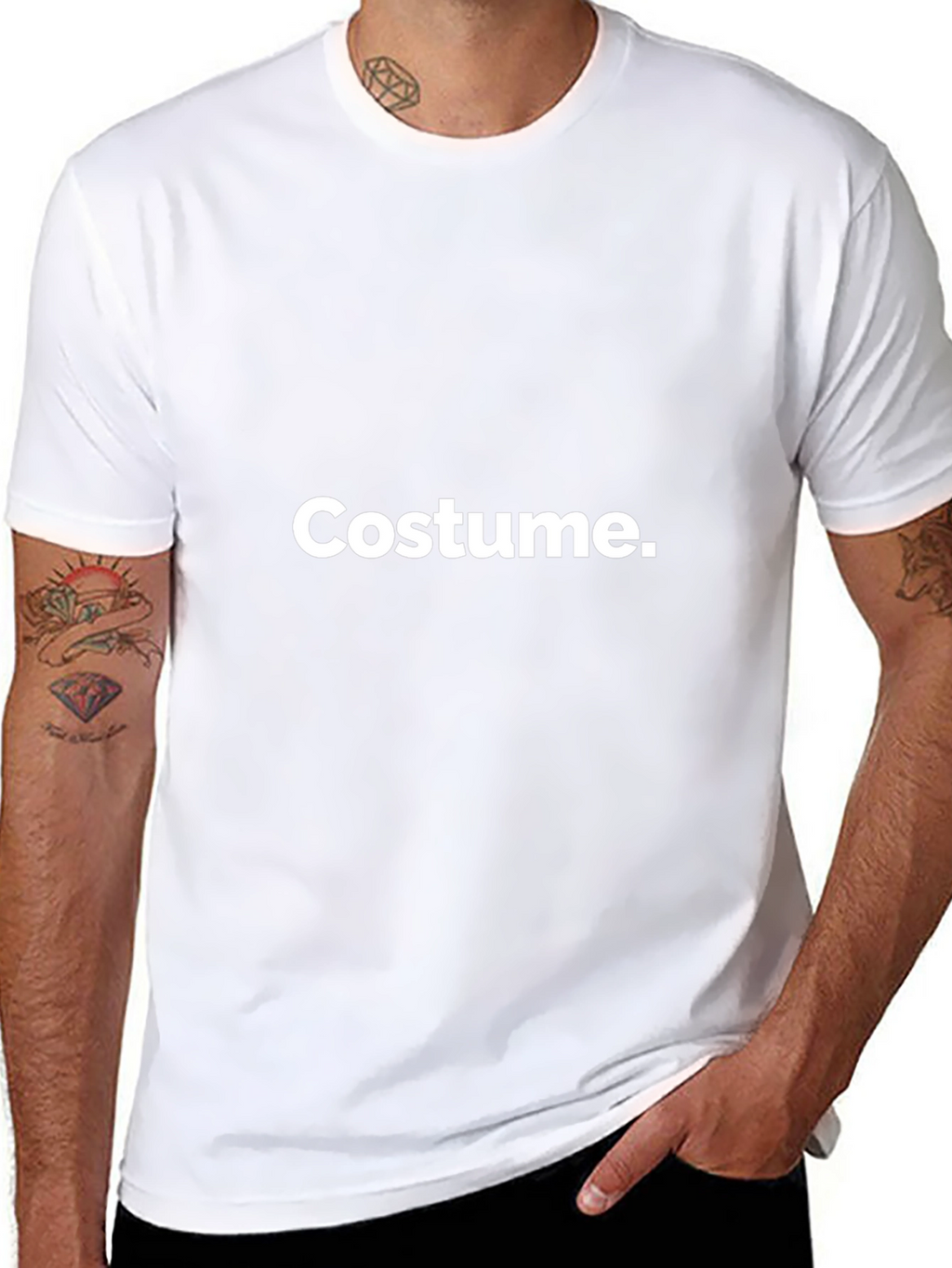 Costume T-Shirt - Black Cotton Blend Tee