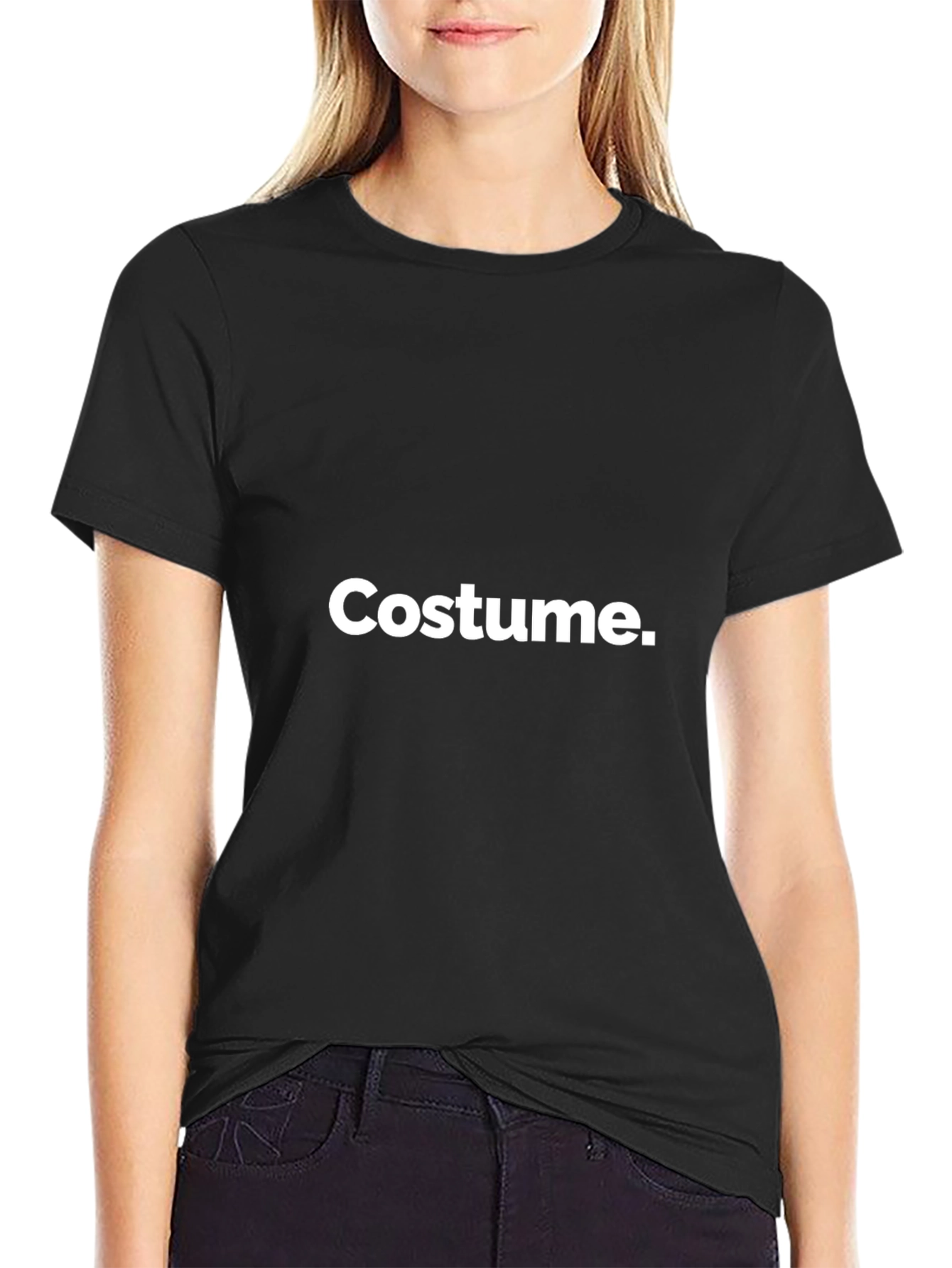 Costume T-Shirt - Black Cotton Blend Tee