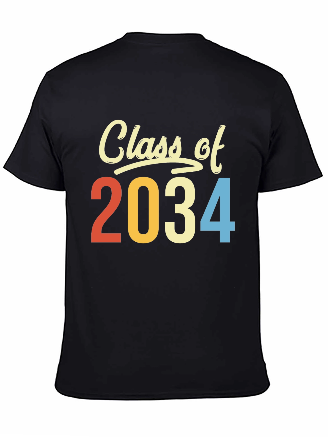 Class of 2034 T-Shirt Retro Style Graduation Tee