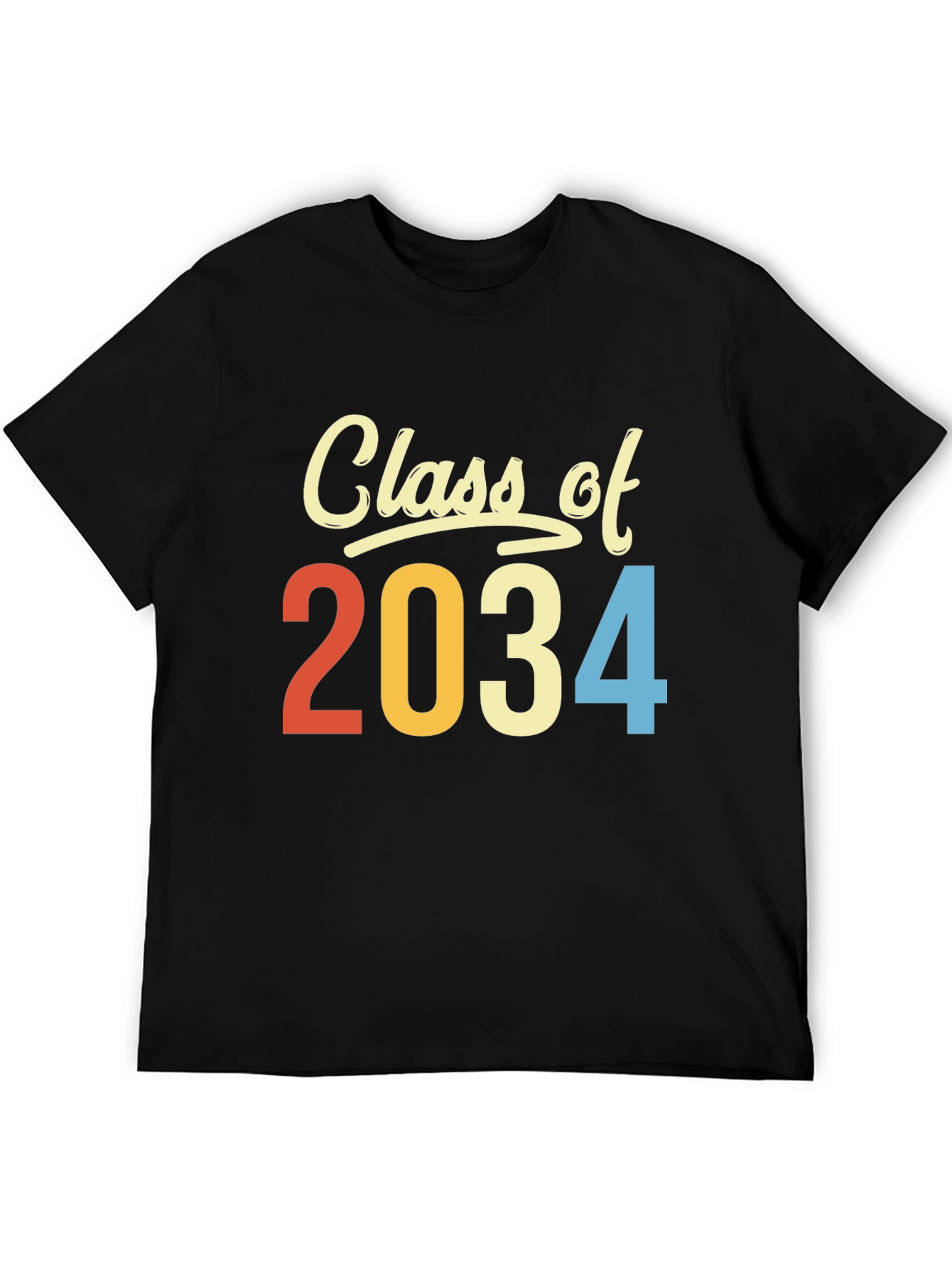 Class of 2034 T-Shirt Retro Style Graduation Tee