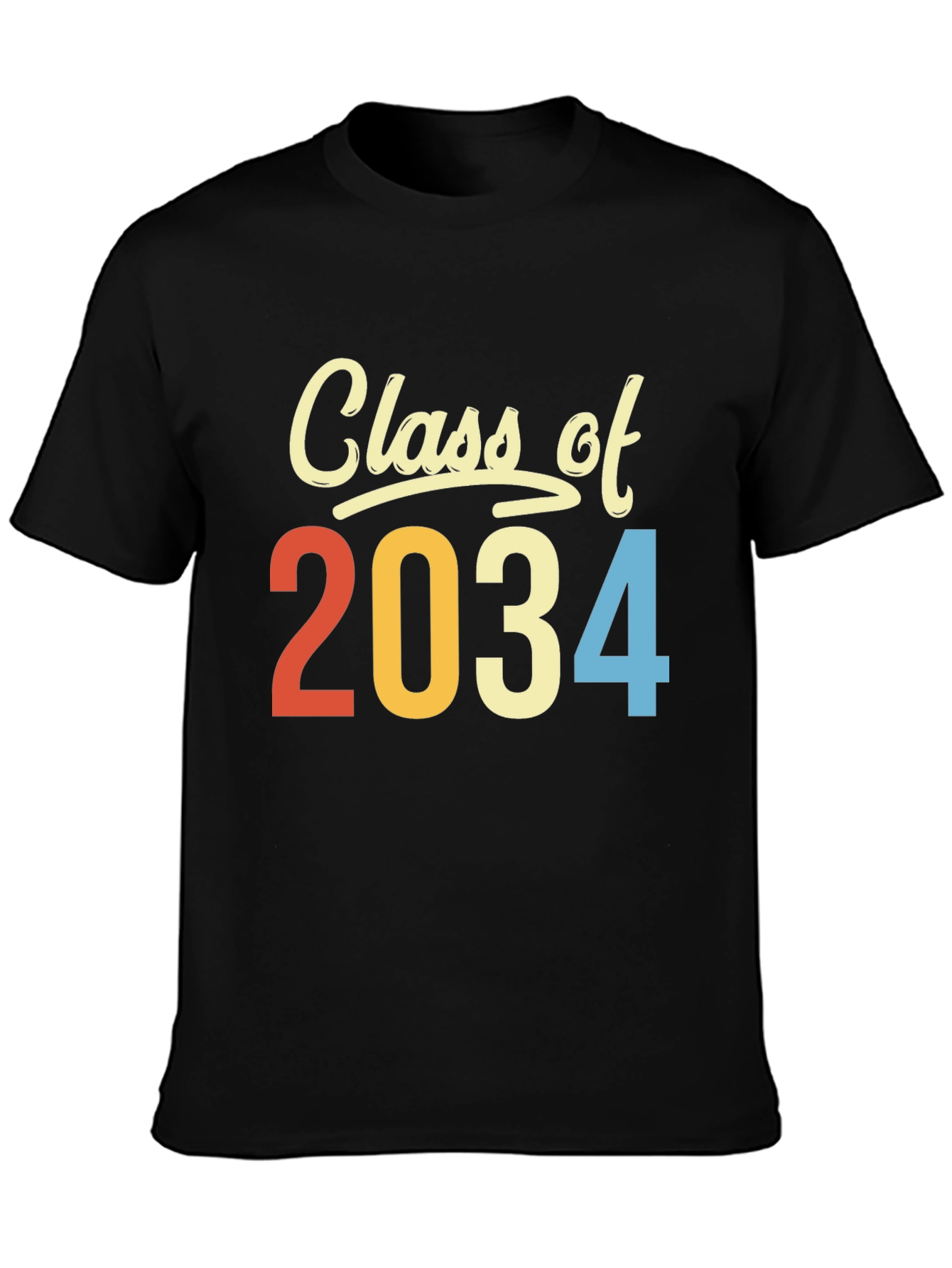 Class of 2034 T-Shirt Retro Style Graduation Tee