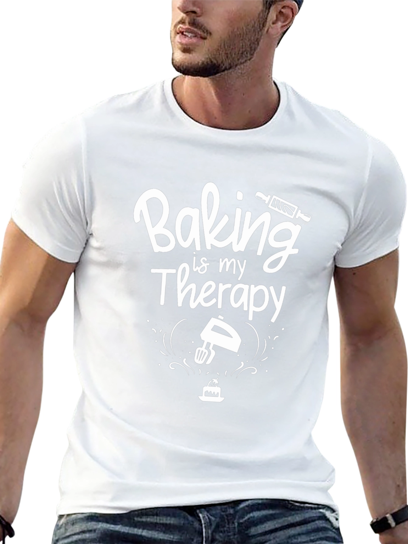 Baking is My Therapy Graphic T-Shirt