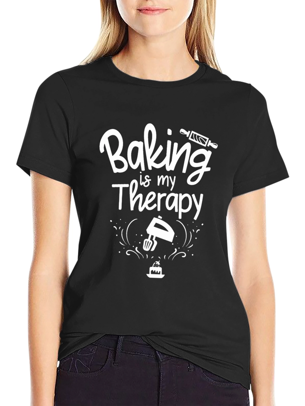 Baking is My Therapy Graphic T-Shirt