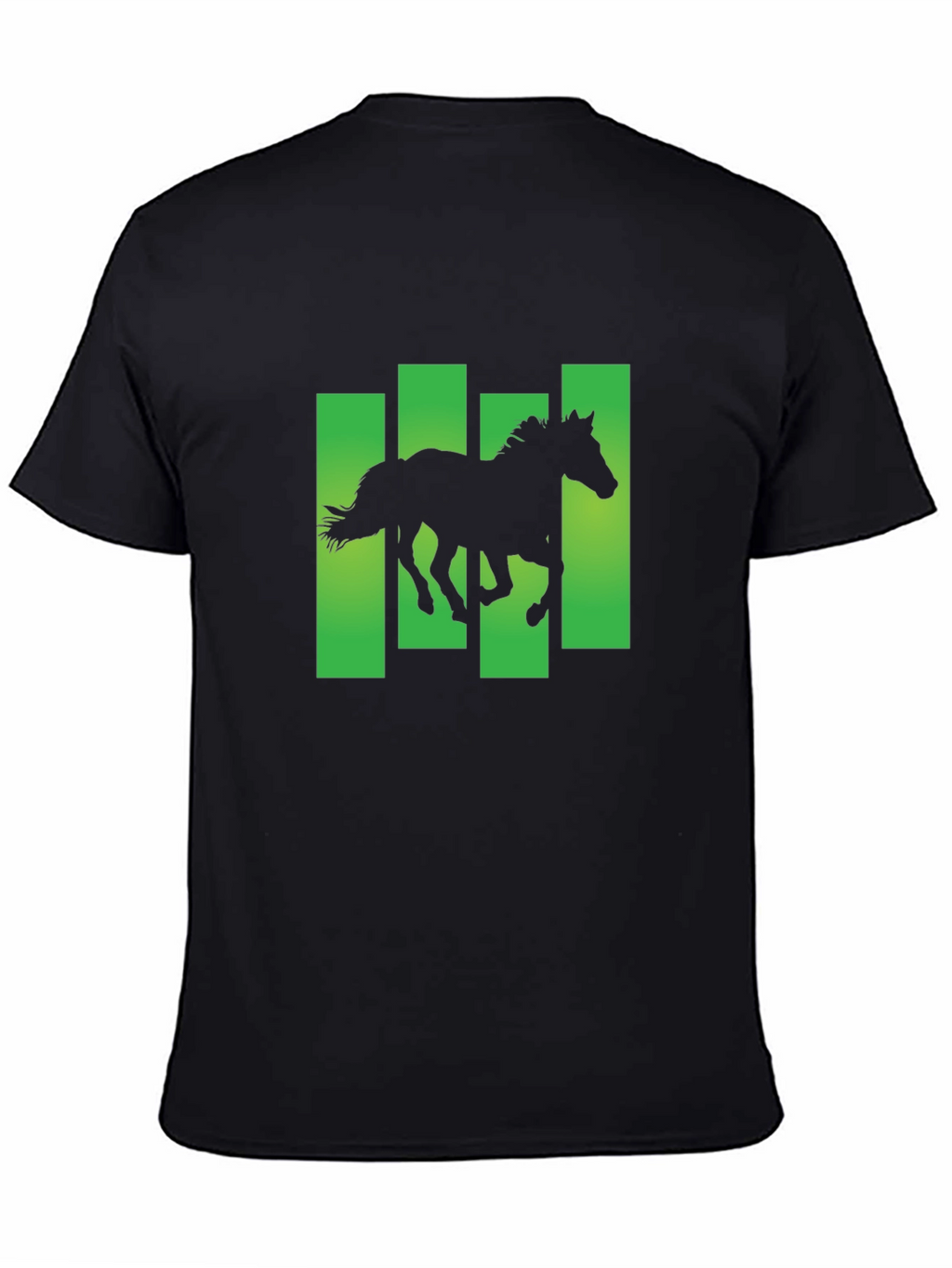 Horse Silhouette Graphic Print T-Shirt