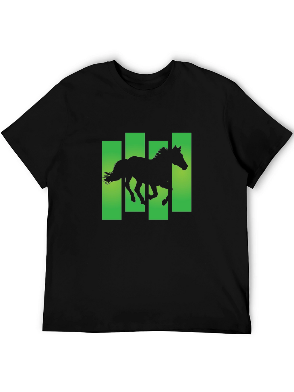 Horse Silhouette Graphic Print T-Shirt