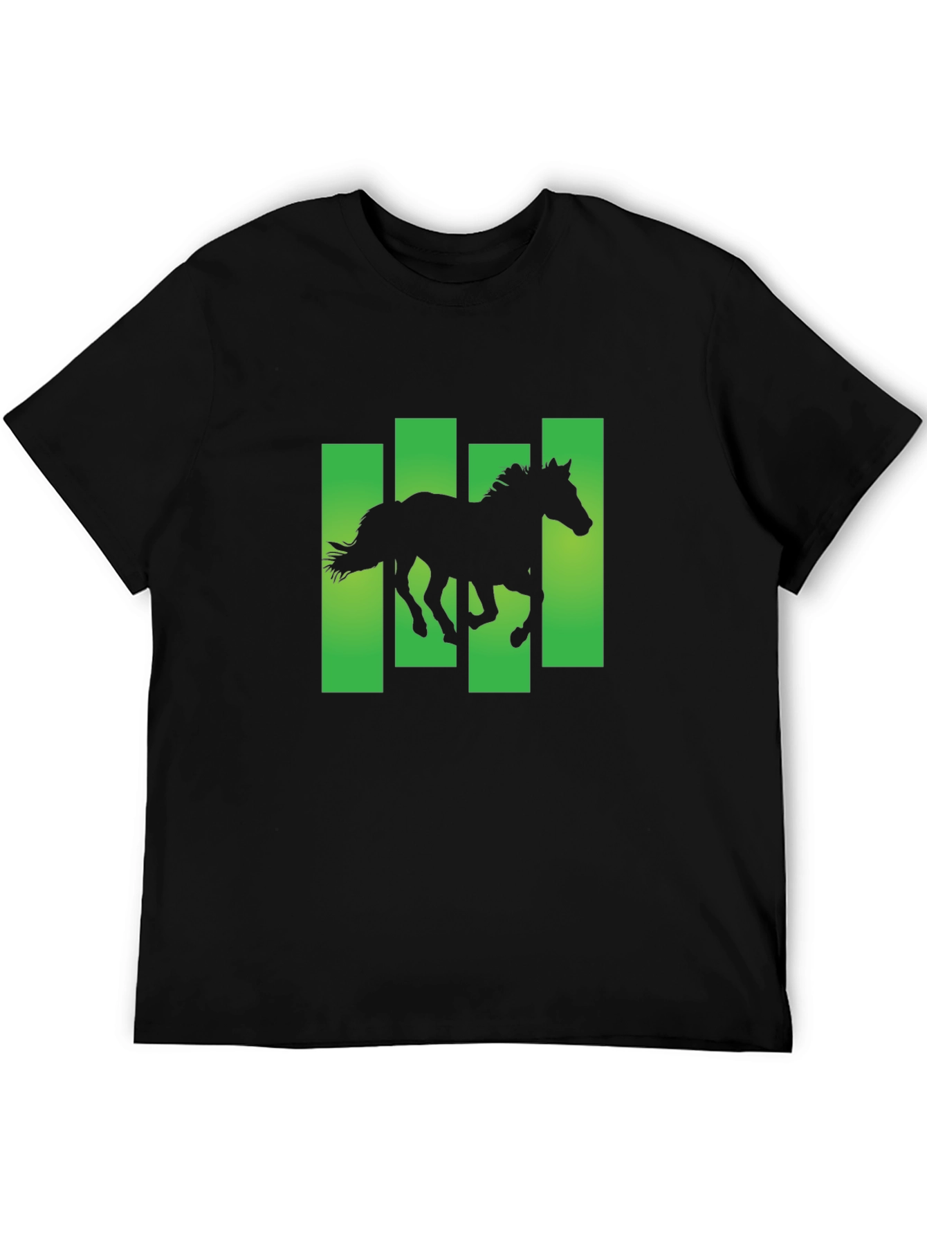 Horse Silhouette Graphic Print T-Shirt