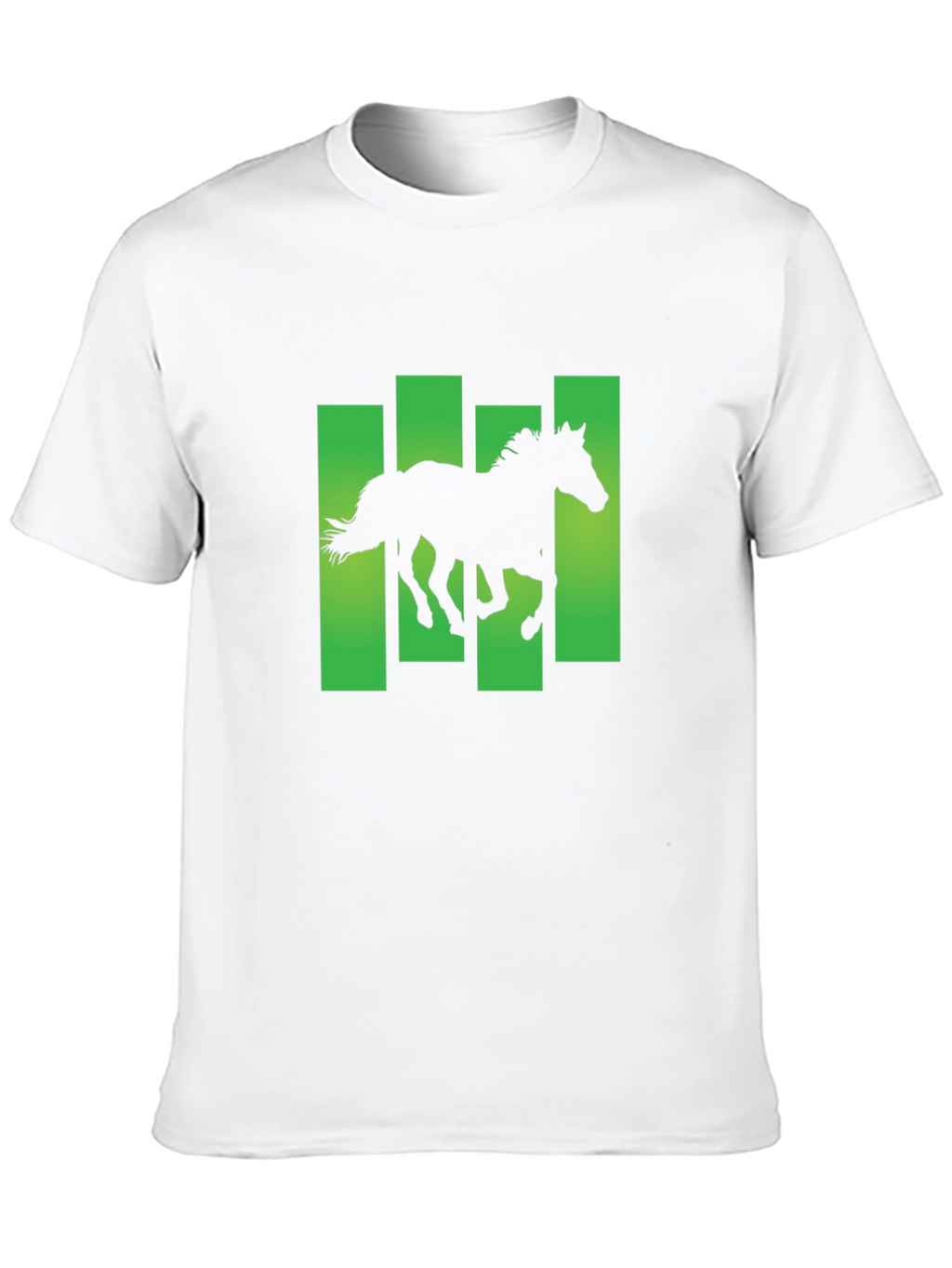 Horse Silhouette Graphic Print T-Shirt