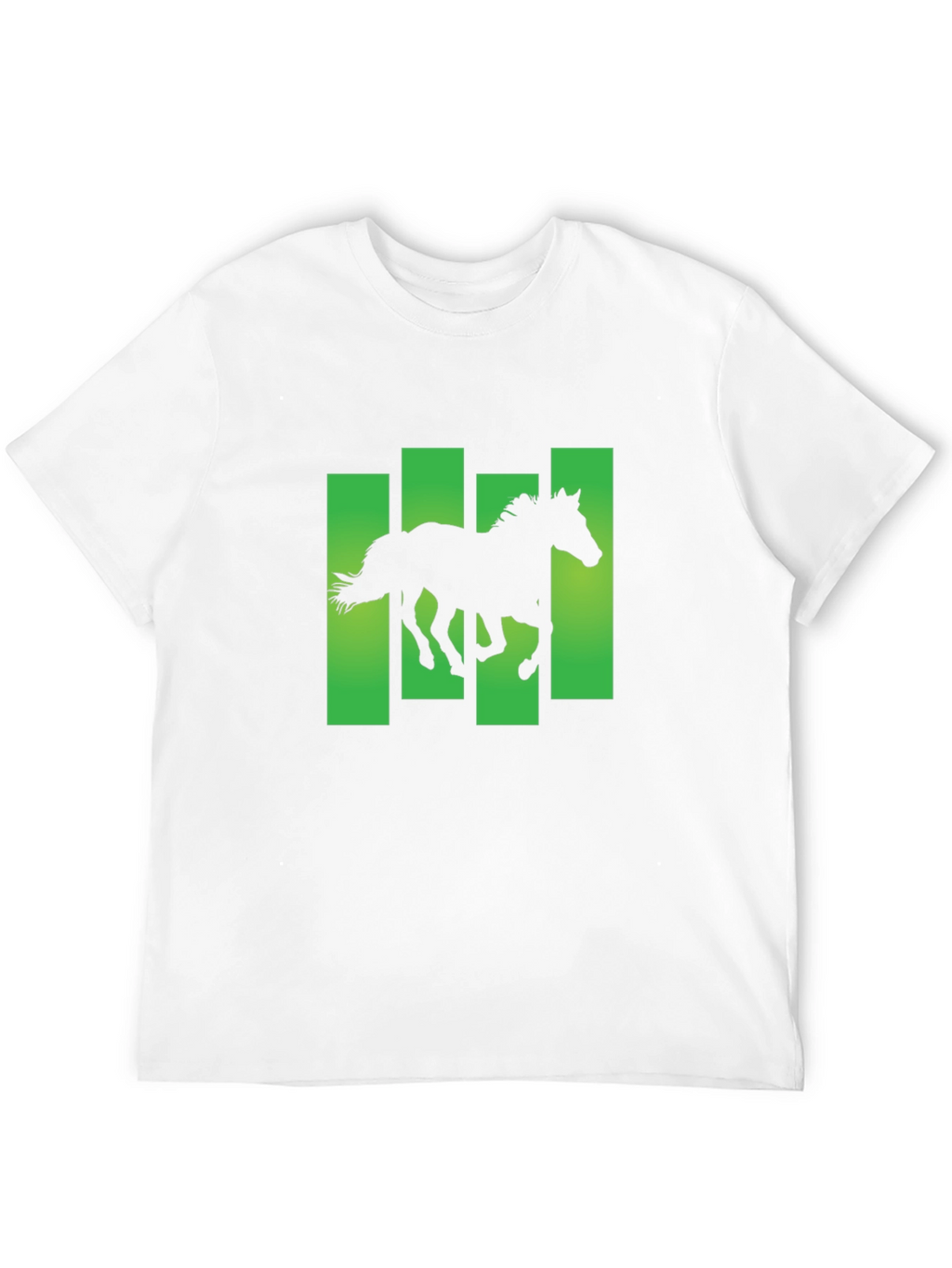 Horse Silhouette Graphic Print T-Shirt