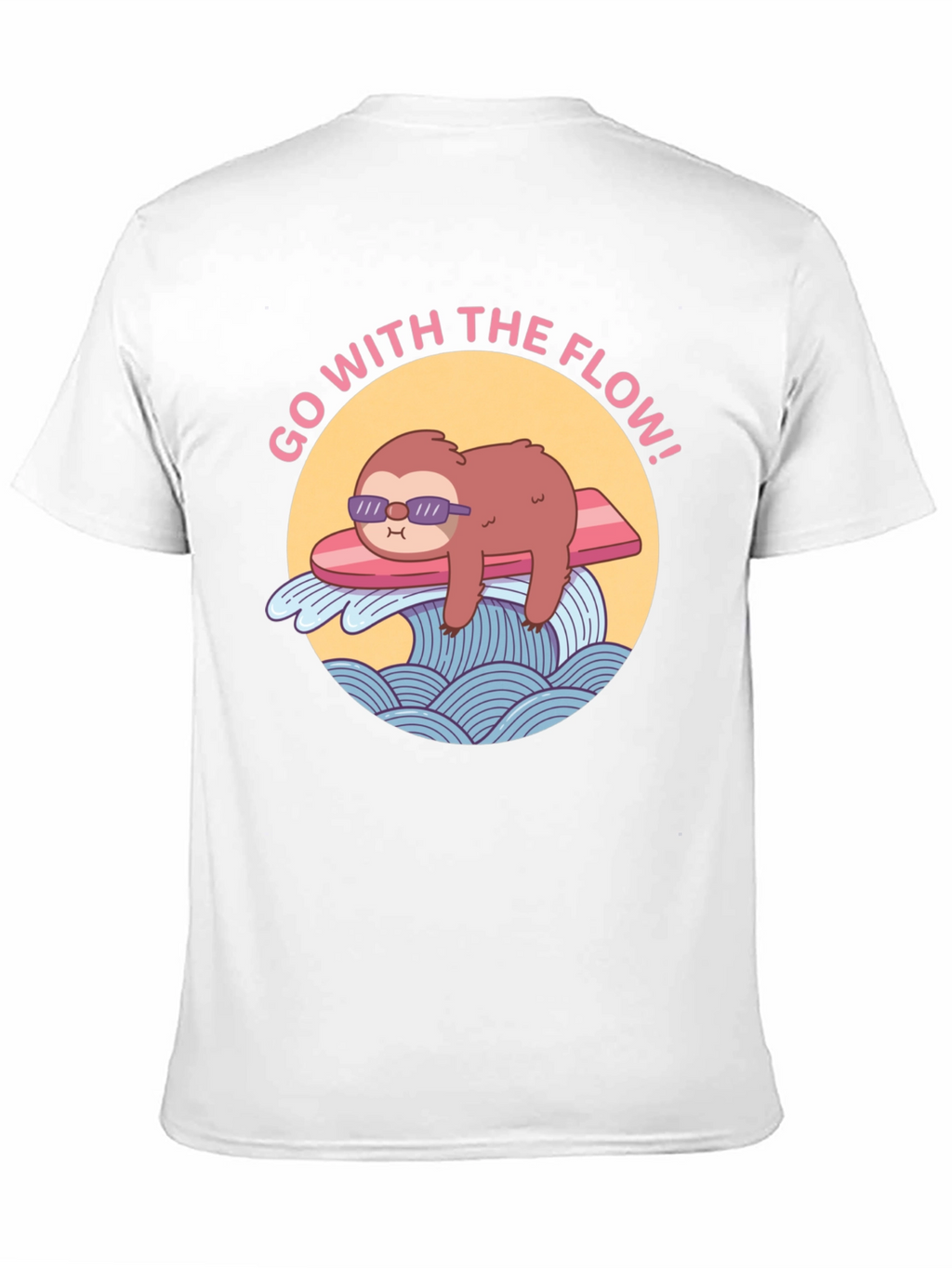 Go With The Flow Sloth Graphic Tee