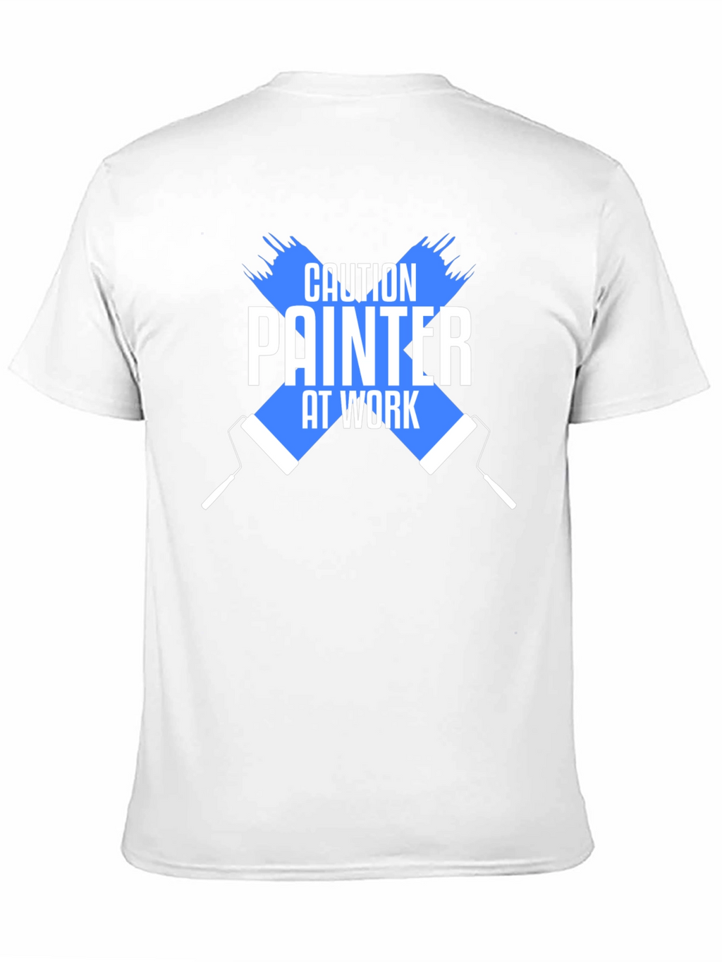 Caution Painter At Work Black T-Shirt