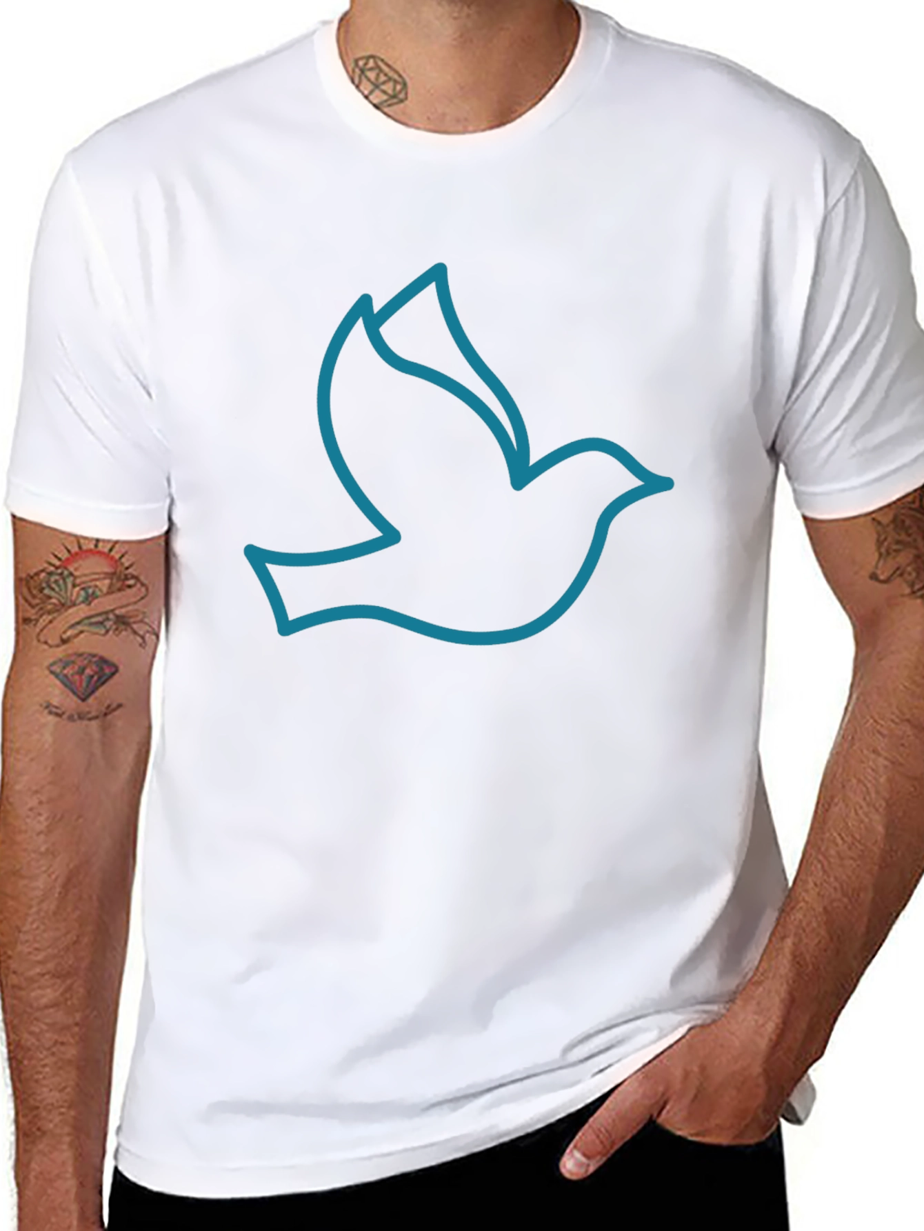 Dove Graphic Tee - Mens Black T-Shirt