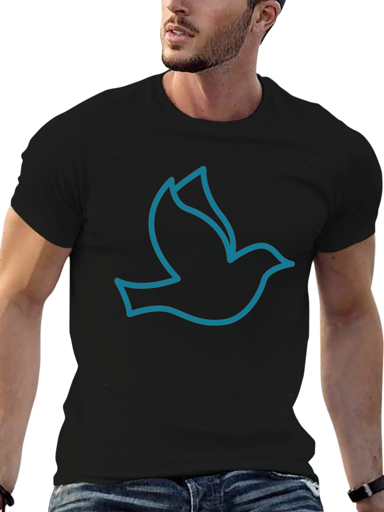 Dove Graphic Tee - Mens Black T-Shirt