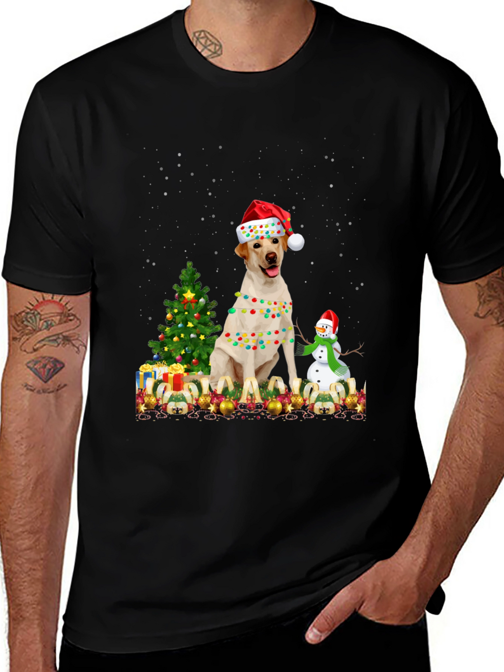 Christmas Labrador Dog T-Shirt