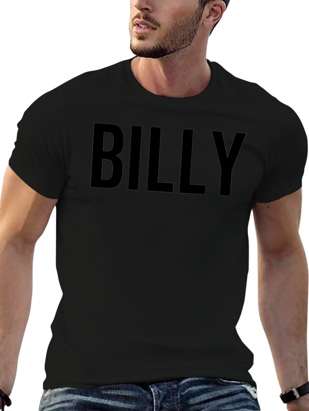 BILLY Black Crew Neck T-Shirt