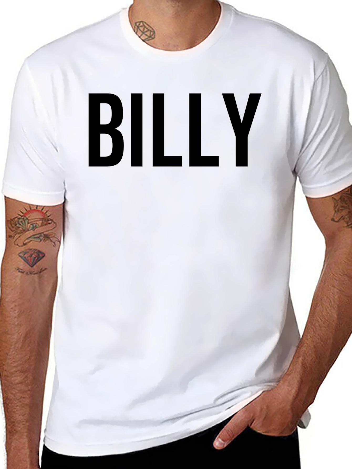 BILLY Black Crew Neck T-Shirt