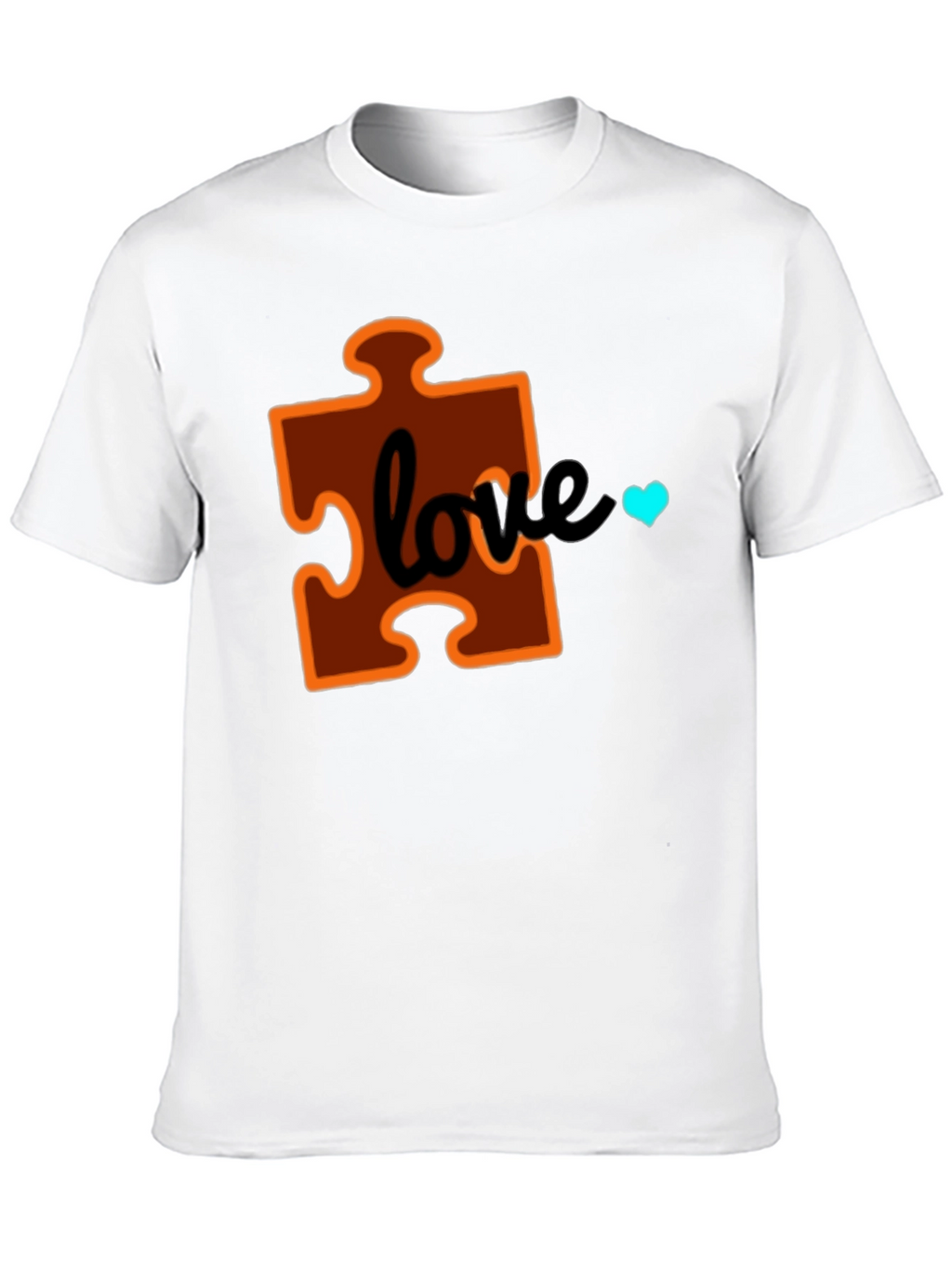 Autism Awareness Puzzle Piece Love T-Shirt