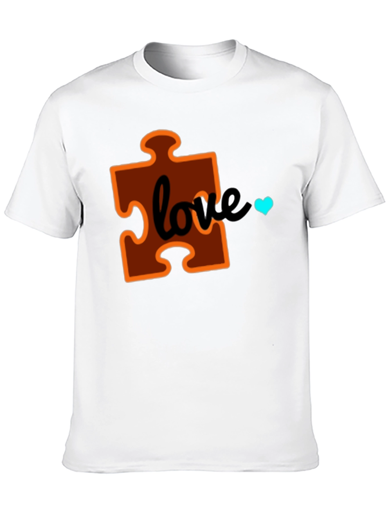 Autism Awareness Puzzle Piece Love T-Shirt
