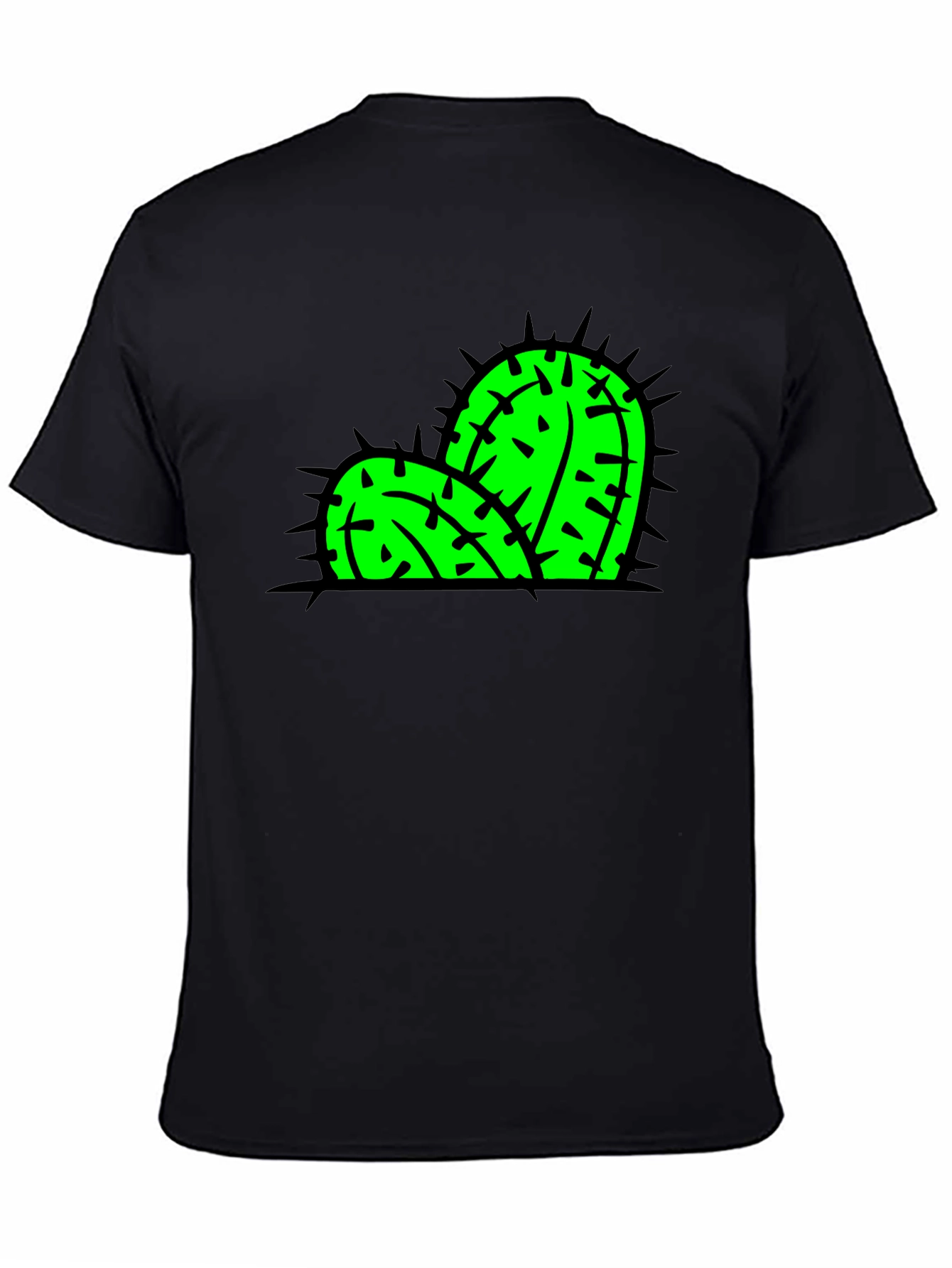 Cactus Graphic Print T-Shirt - Bold Black Tee