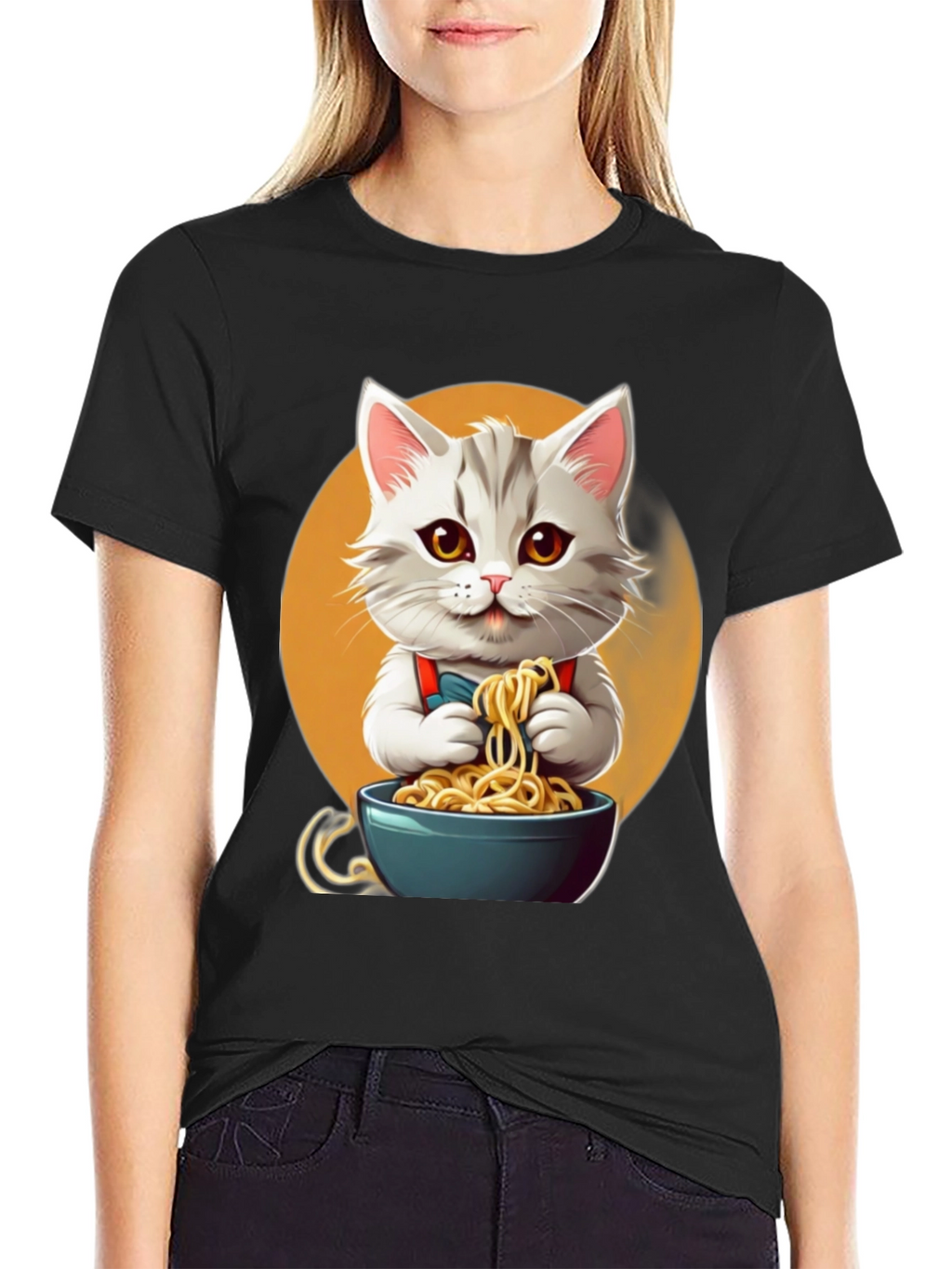 Cute Cat Ramen T-Shirt