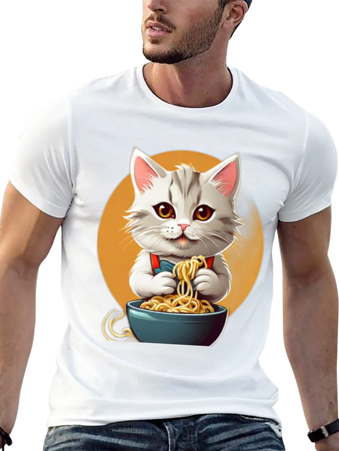 Cute Cat Ramen T-Shirt