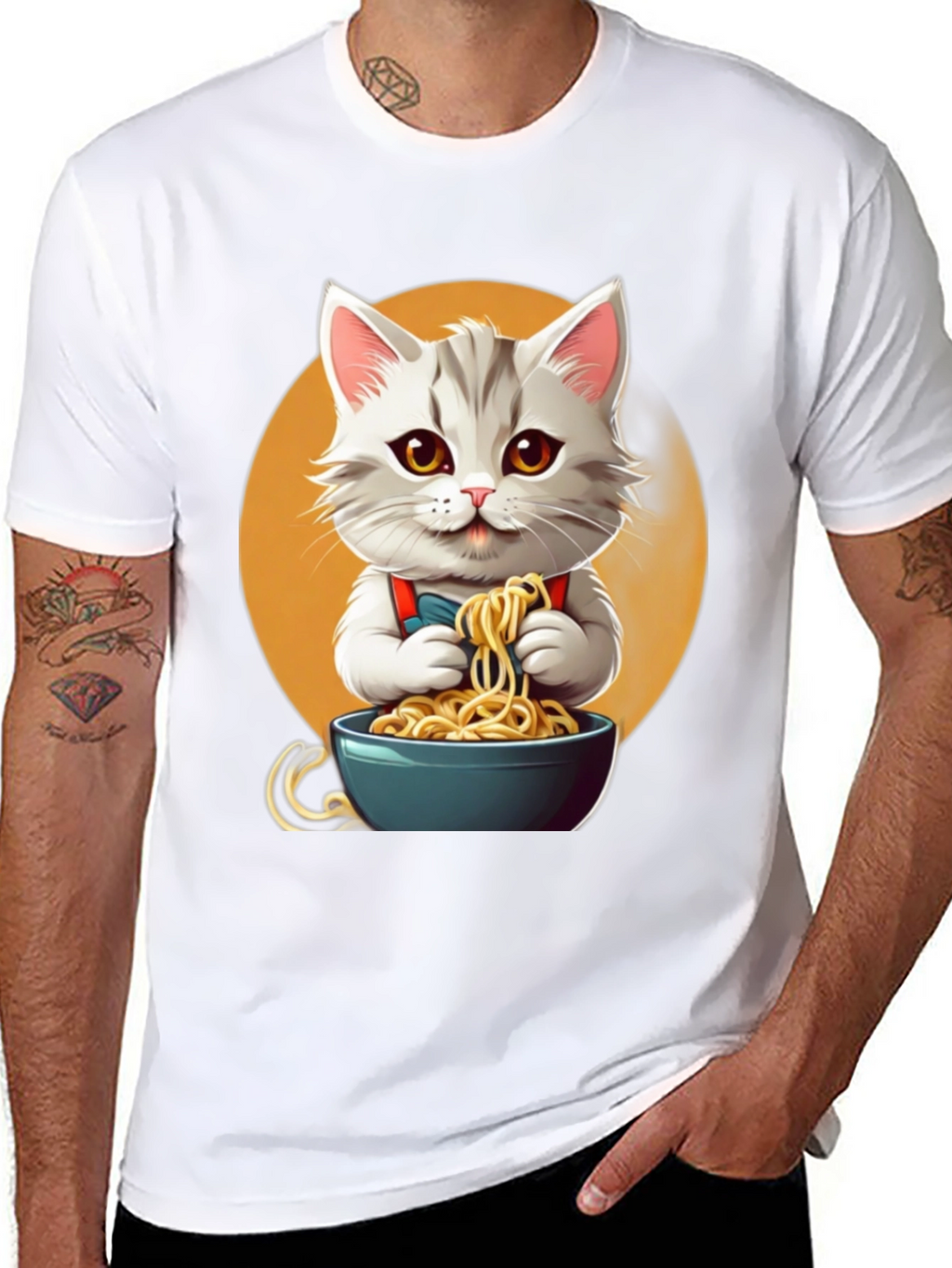Cute Cat Ramen T-Shirt