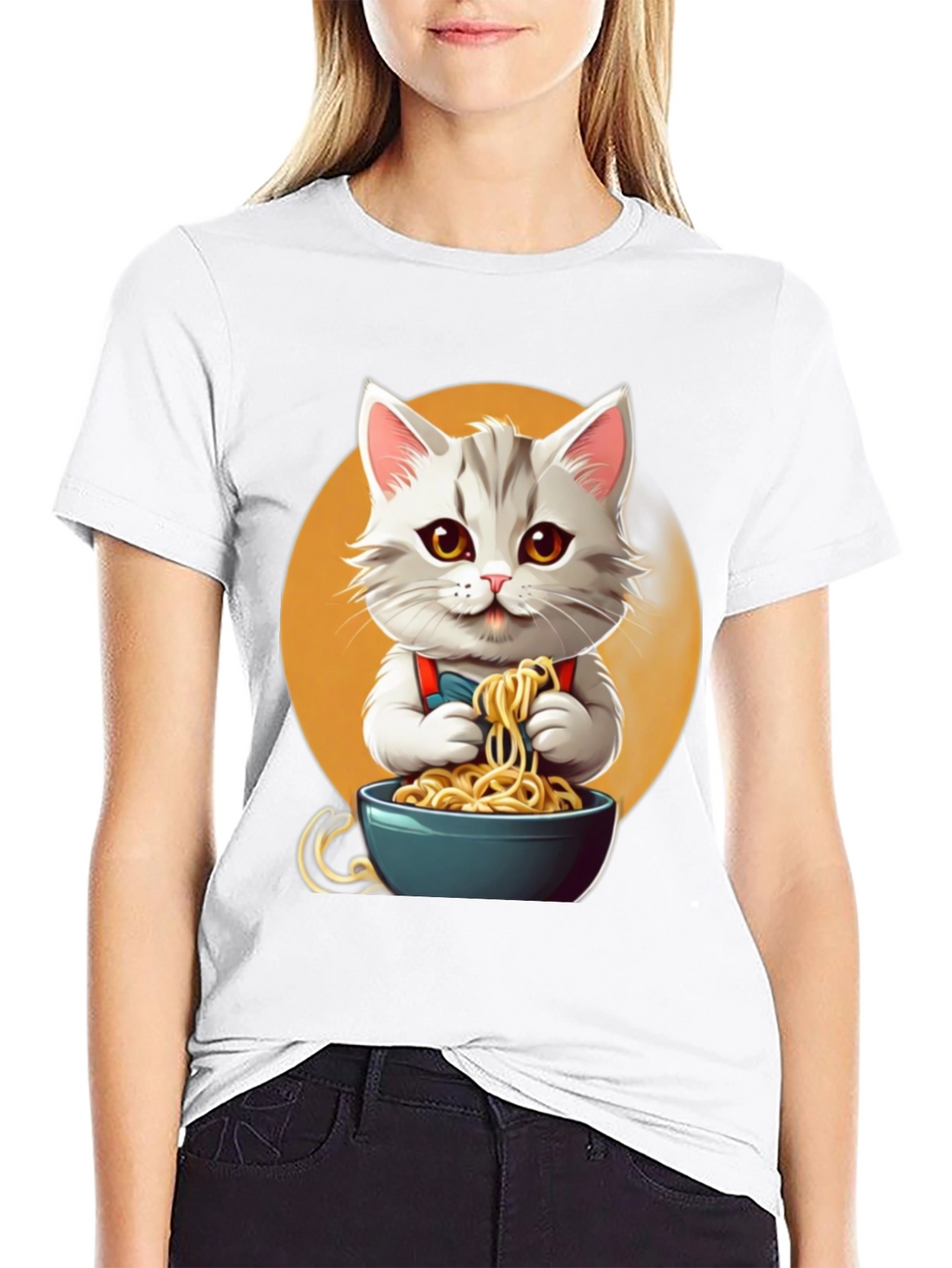 Cute Cat Ramen T-Shirt