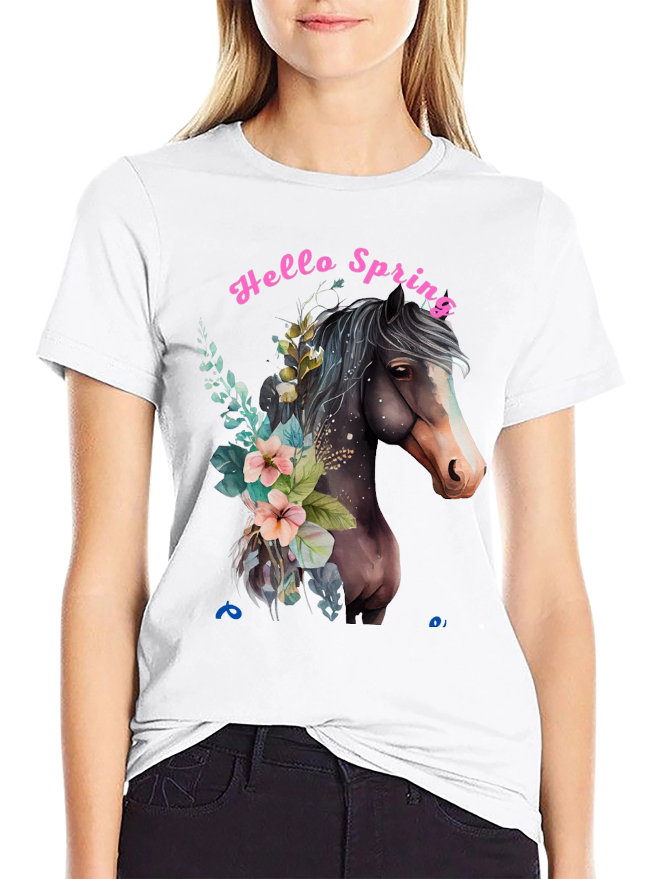 Hello Spring Horse T-Shirt