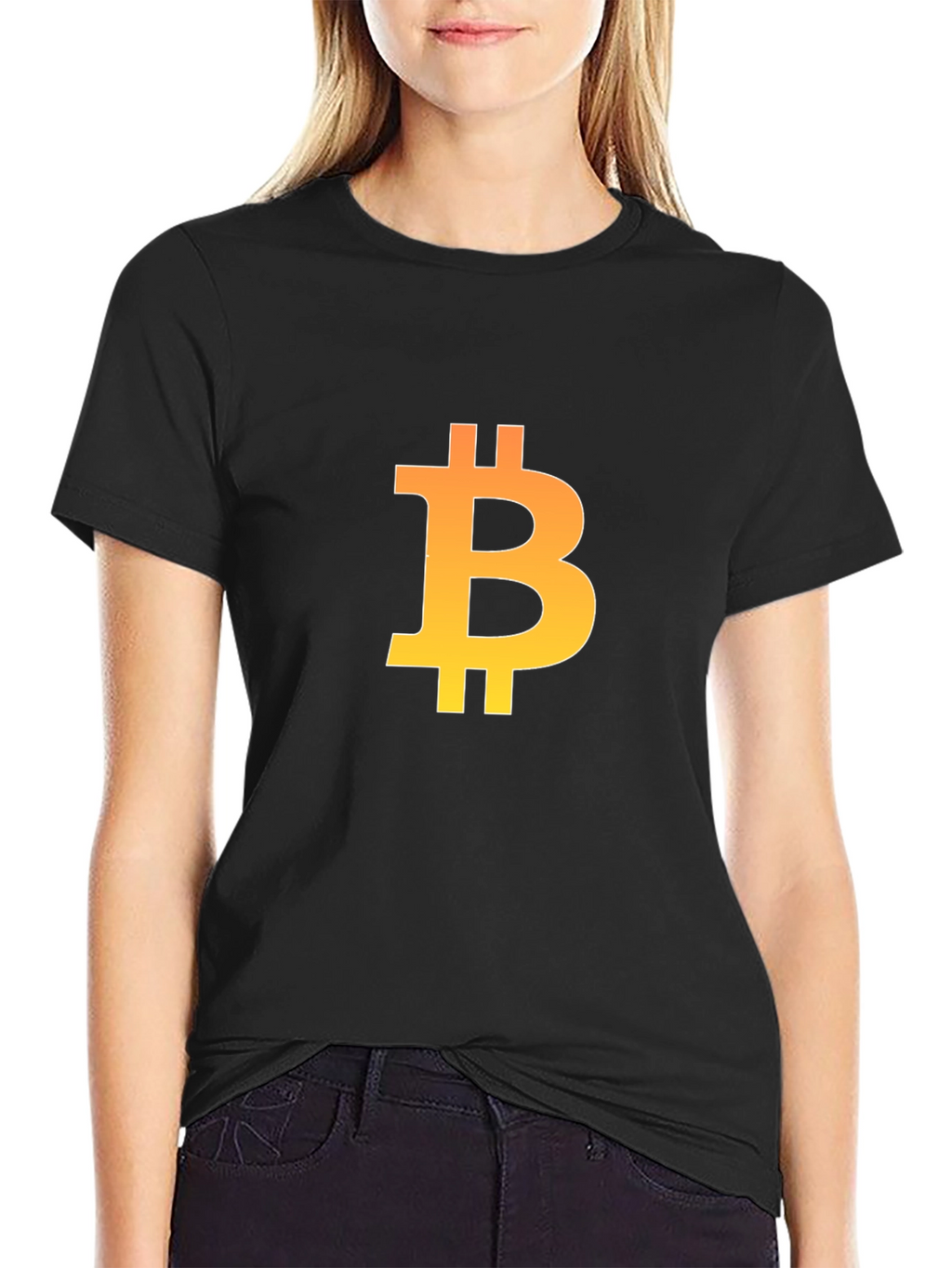 Bitcoin Logo Black T-Shirt