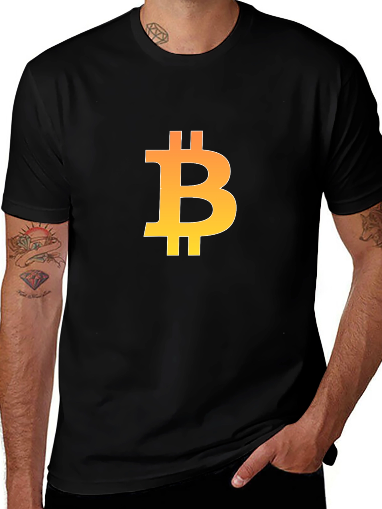 Bitcoin Logo Black T-Shirt