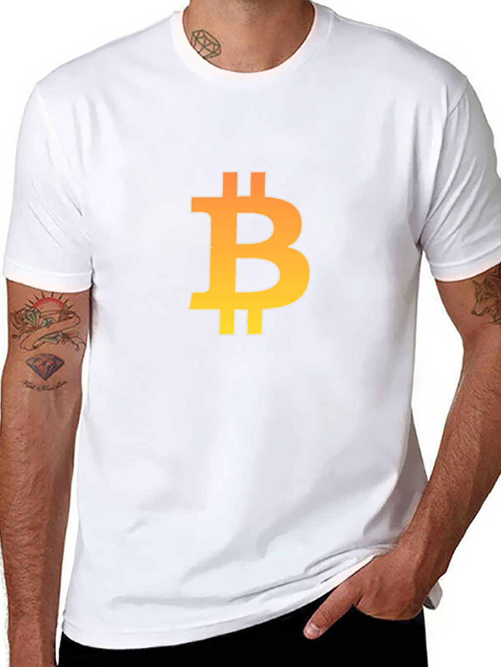 Bitcoin Logo Black T-Shirt