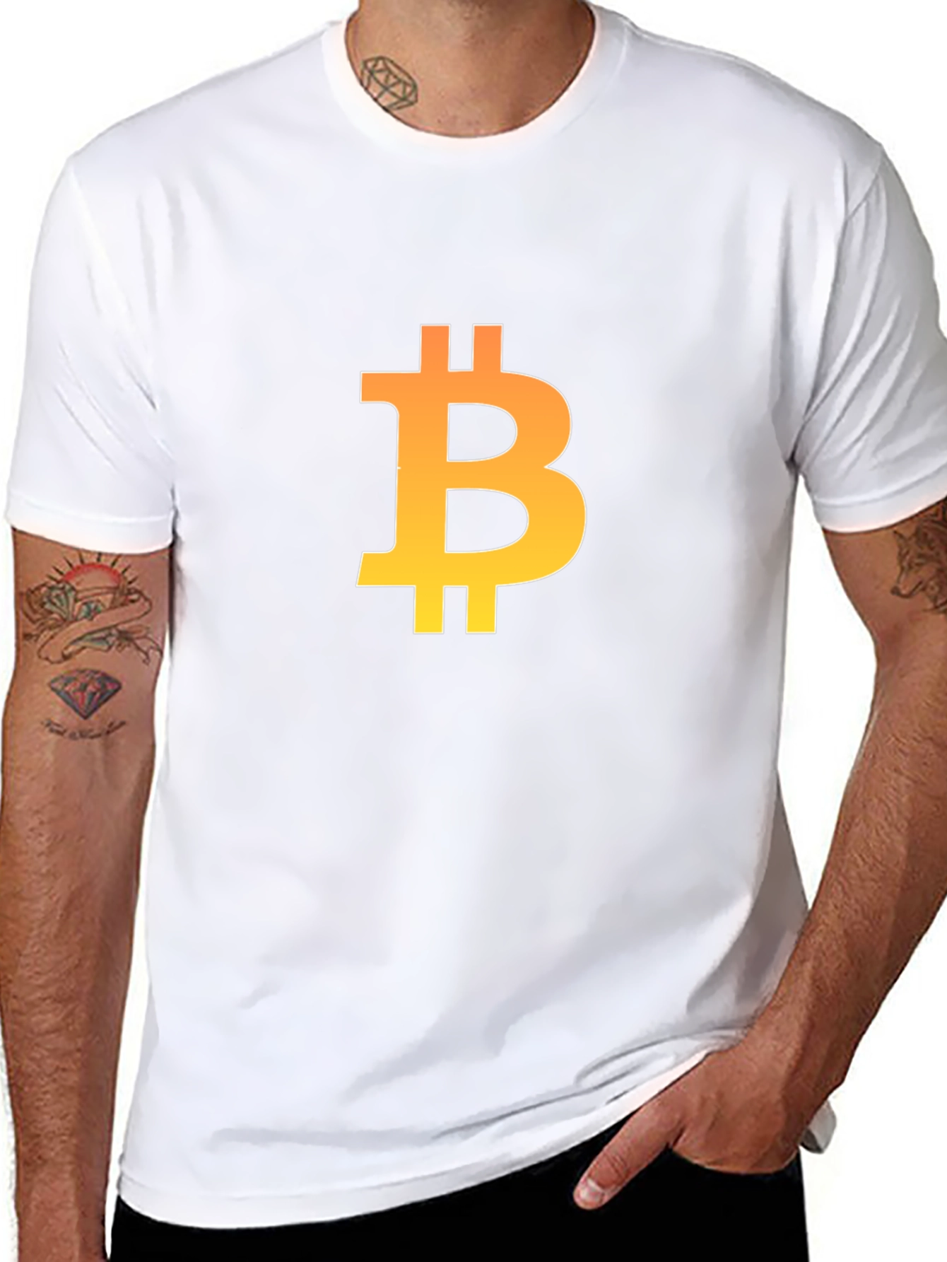 Bitcoin Logo Black T-Shirt