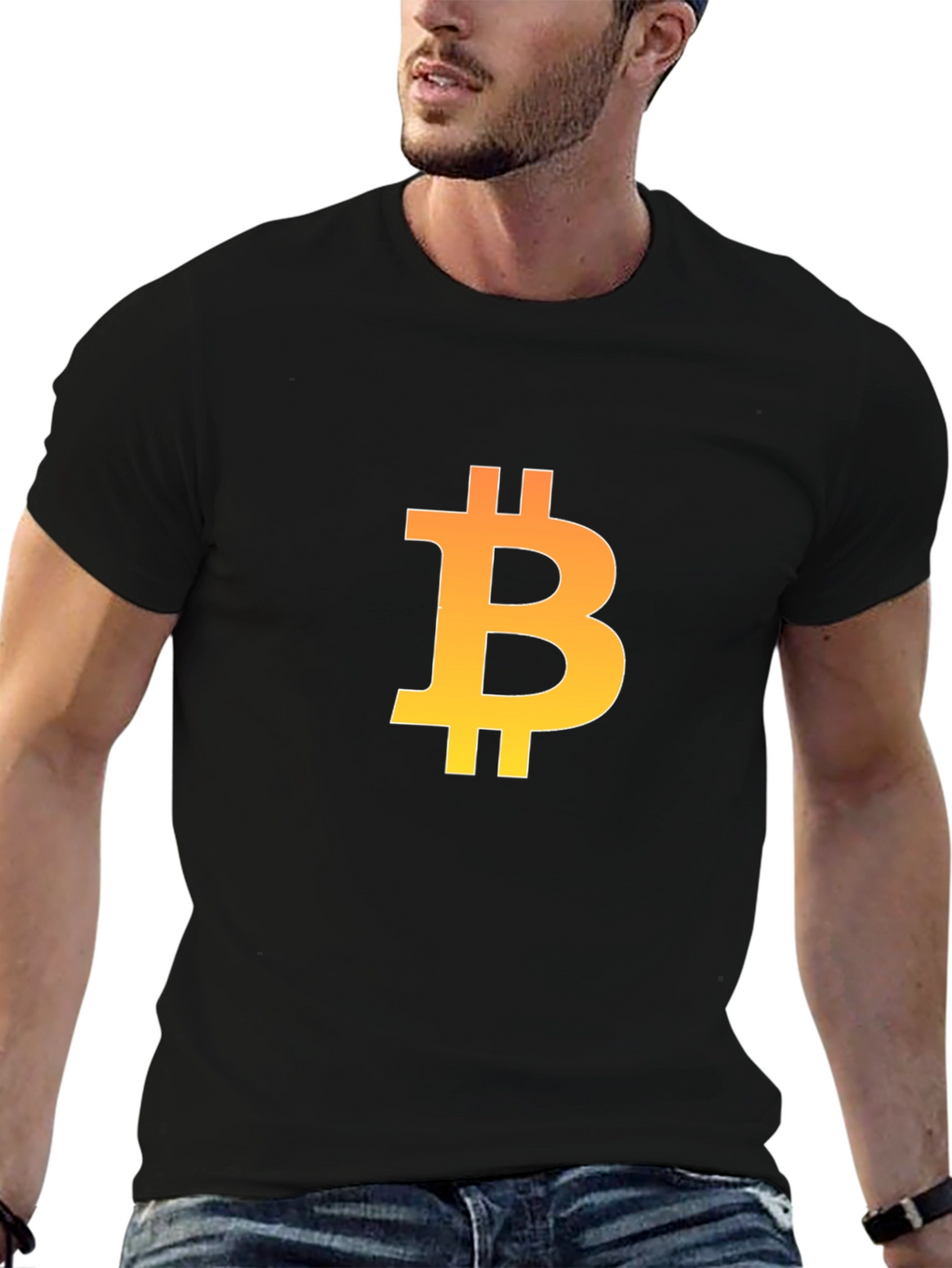 Bitcoin Logo Black T-Shirt