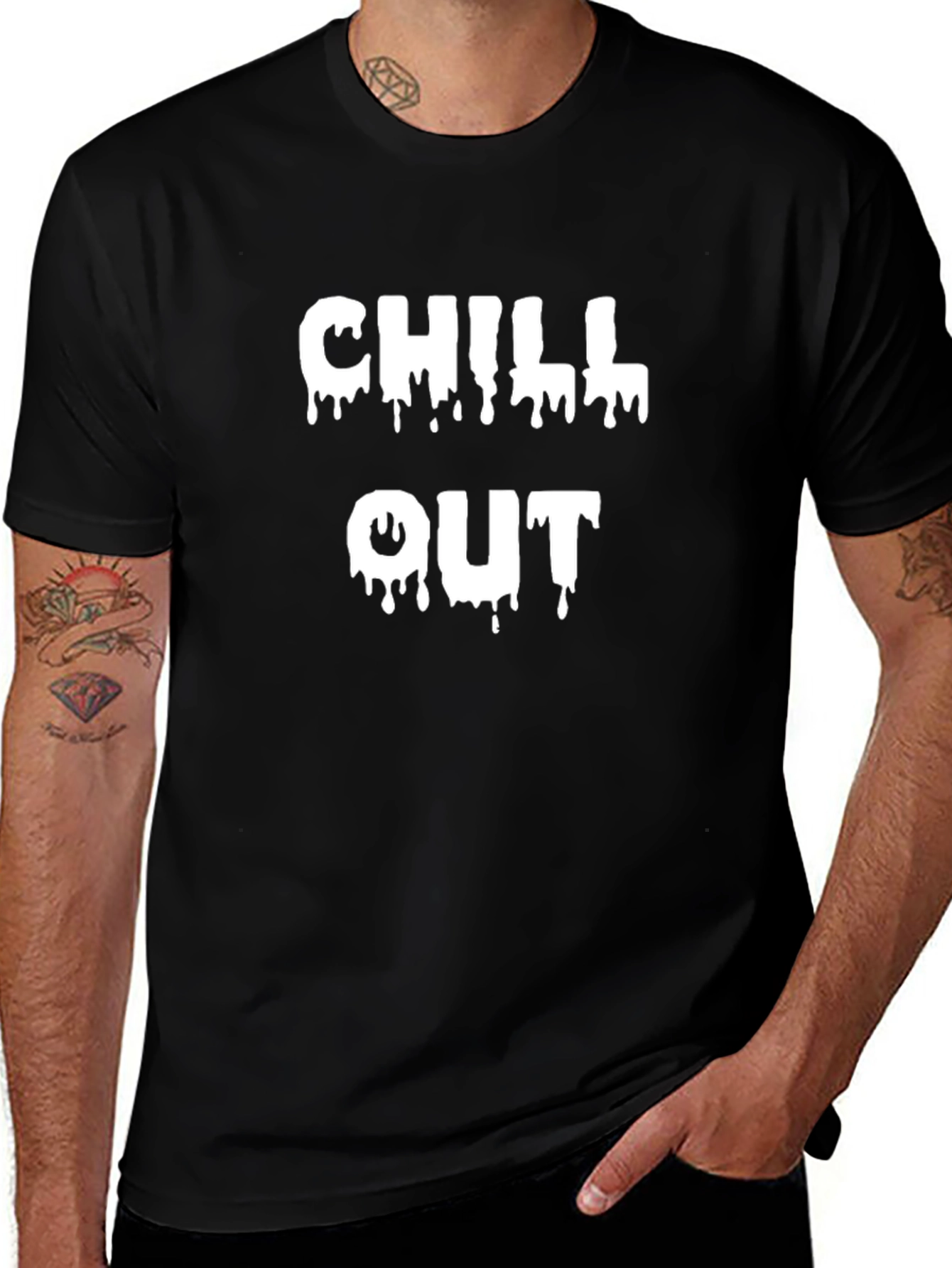 Chill Out Graphic Tee - Relaxed Fit Cotton T-Shirt