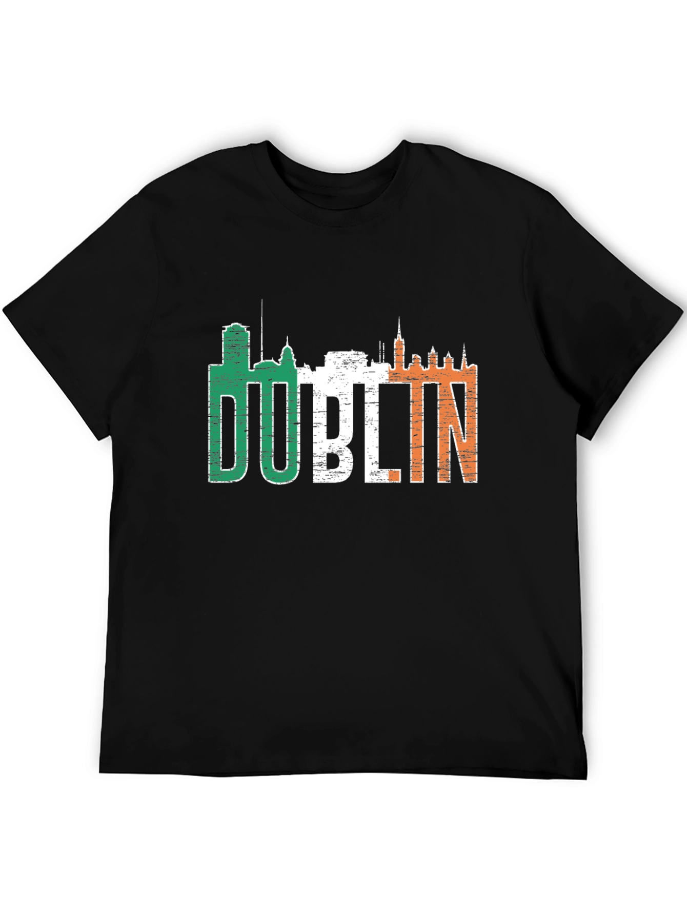 Dublin Ireland Flag T-Shirt - City Skyline Tee