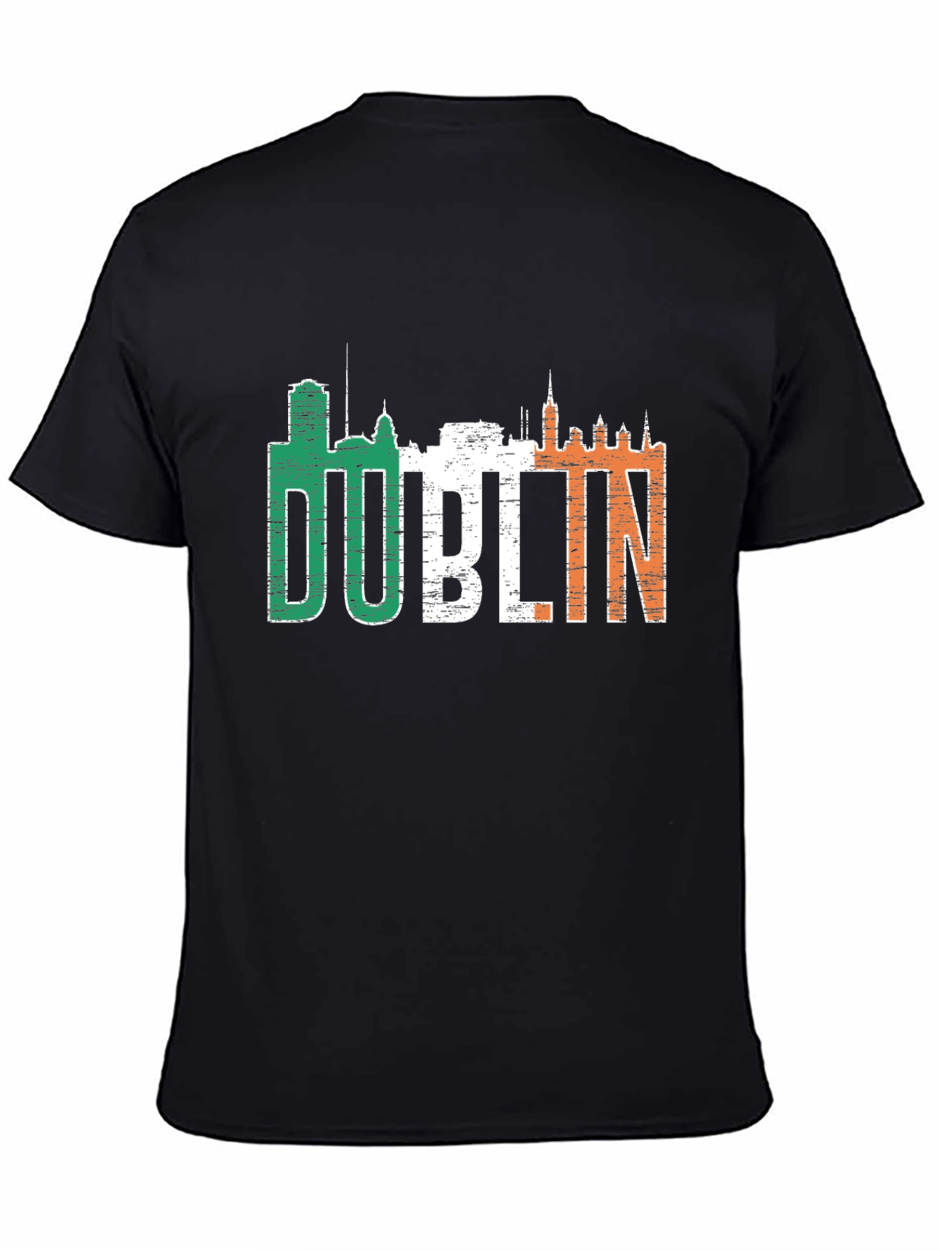Dublin Ireland Flag T-Shirt - City Skyline Tee