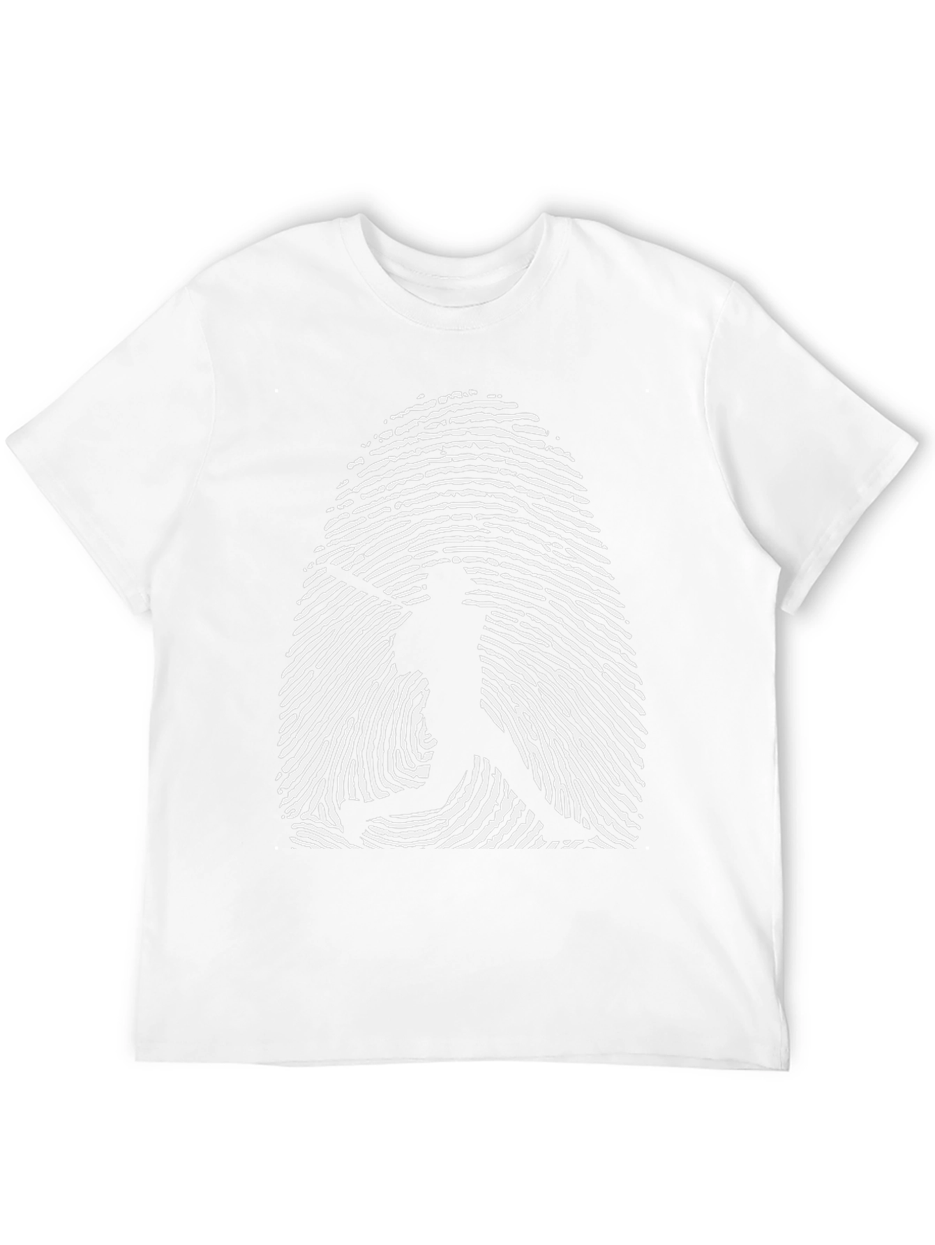 Baseball Fingerprint Graphic Tee - Black