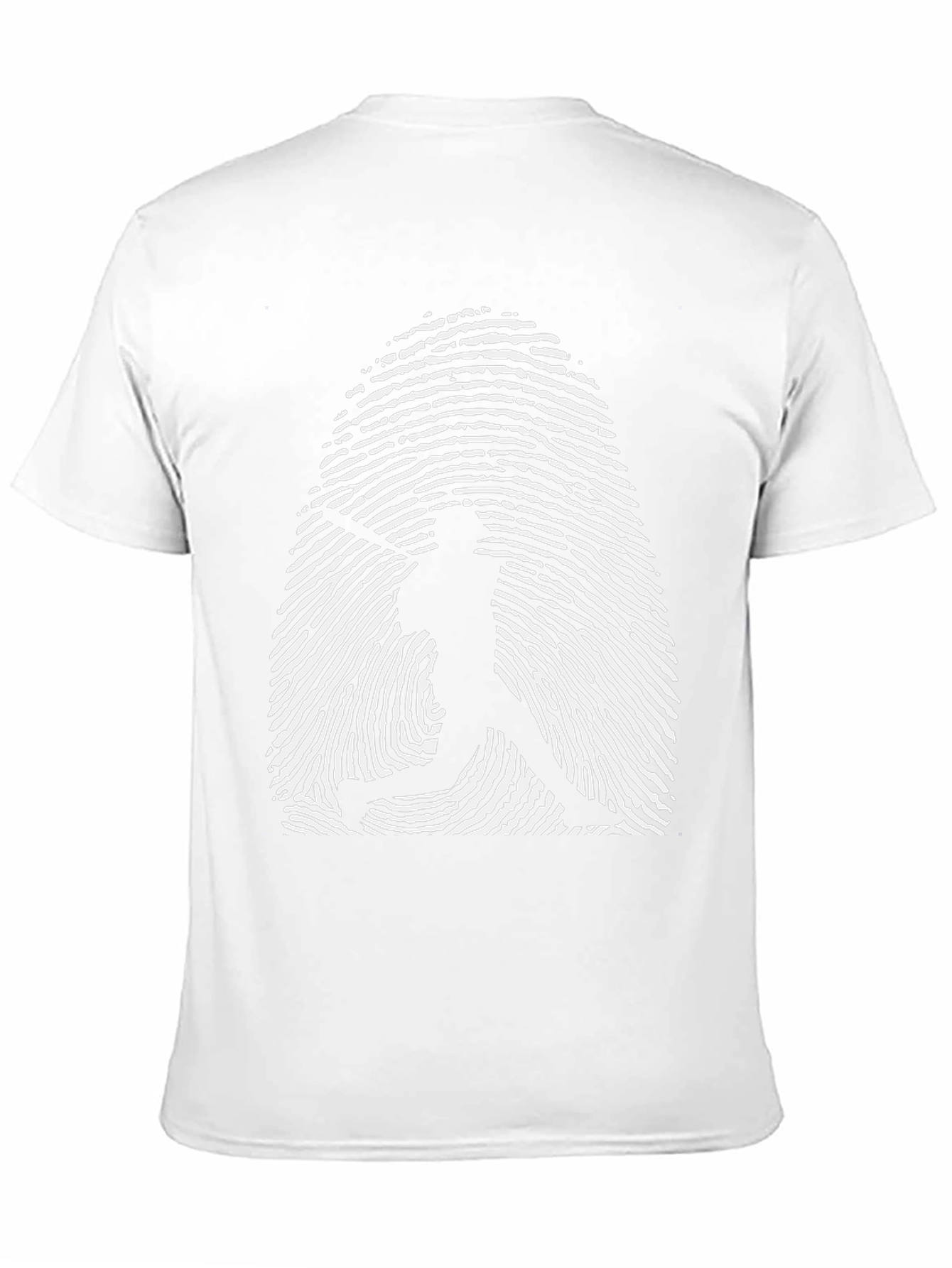 Baseball Fingerprint Graphic Tee - Black
