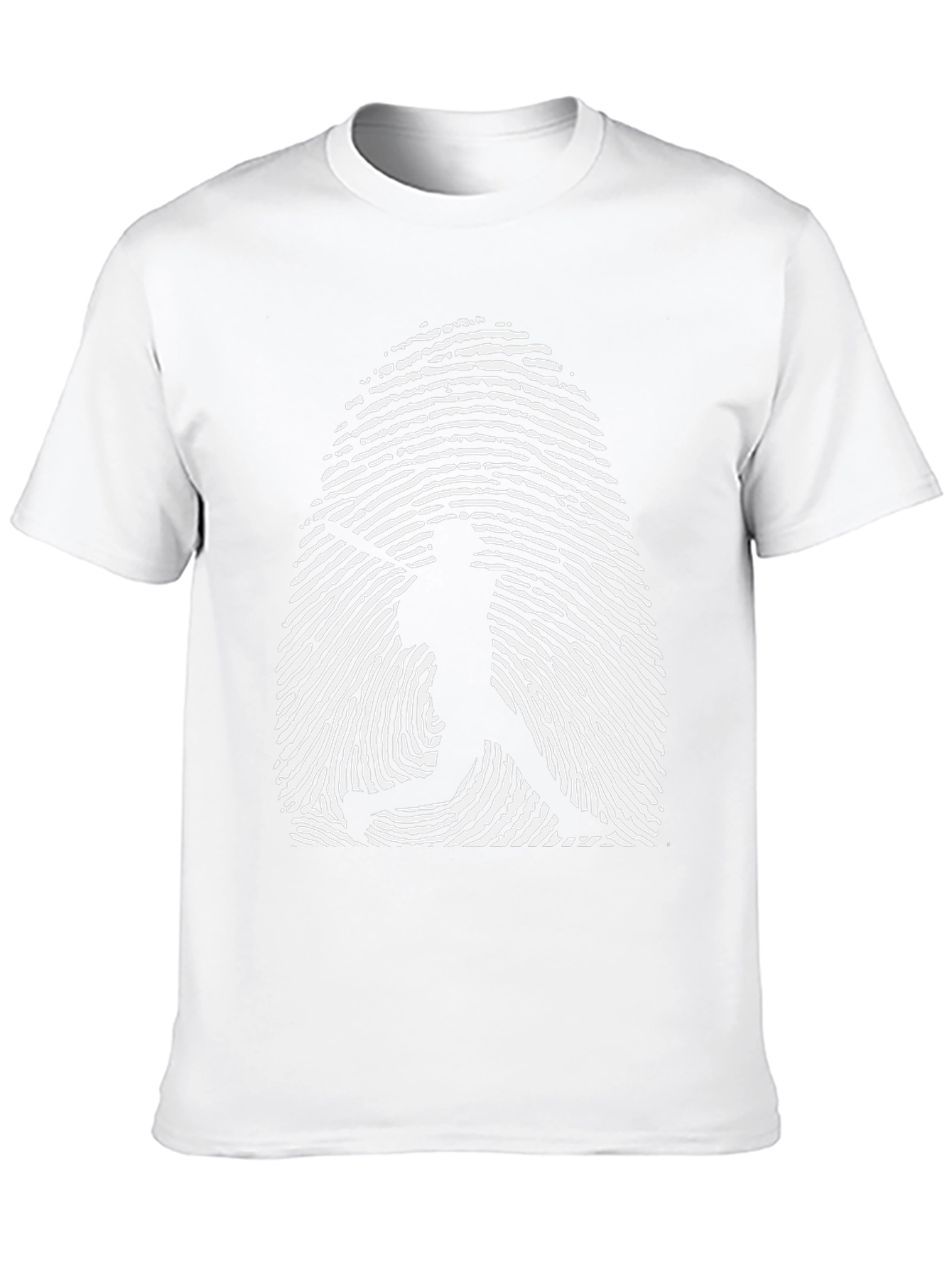 Baseball Fingerprint Graphic Tee - Black