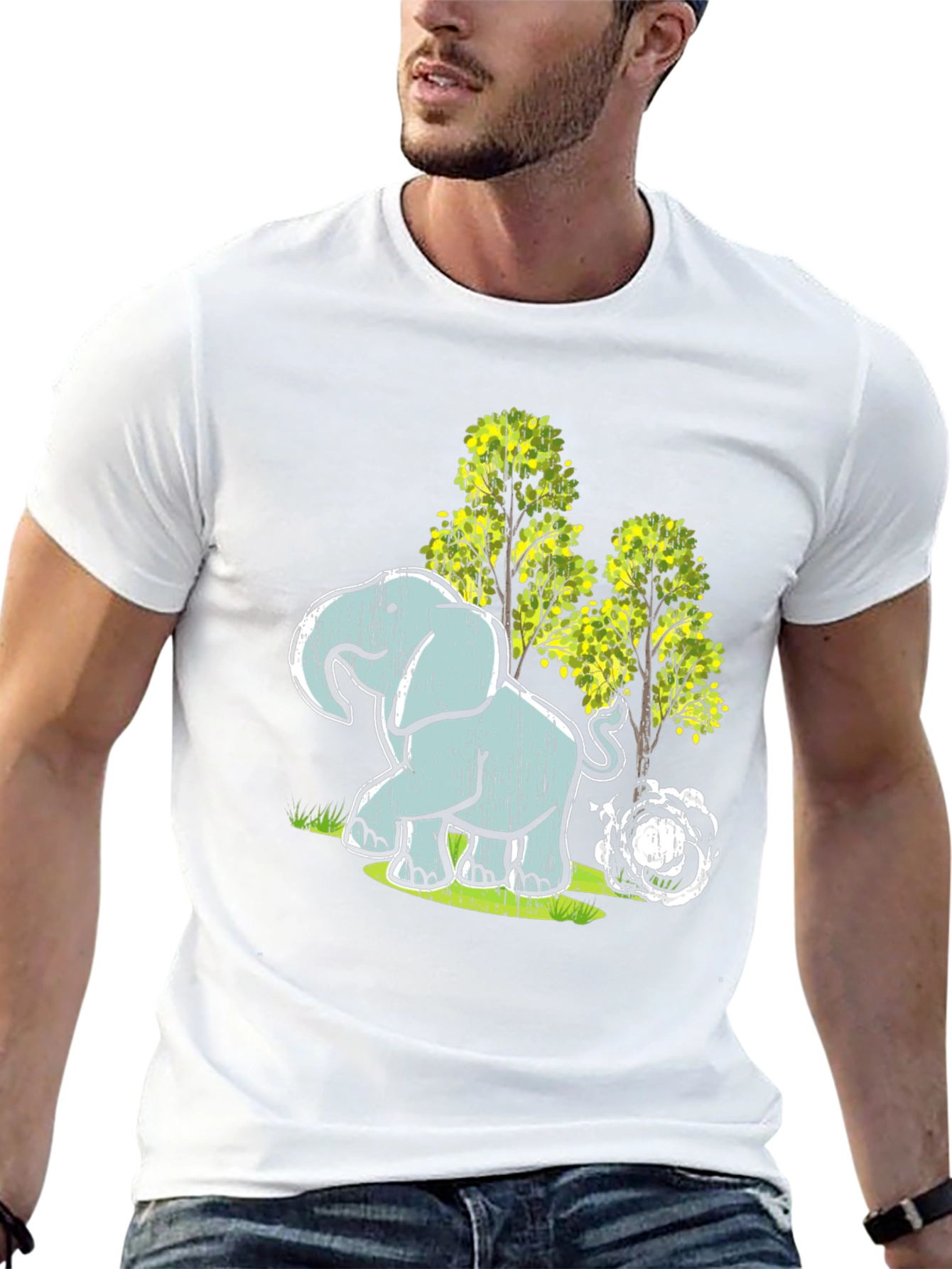 Elephant T-Shirt - Wildlife Design