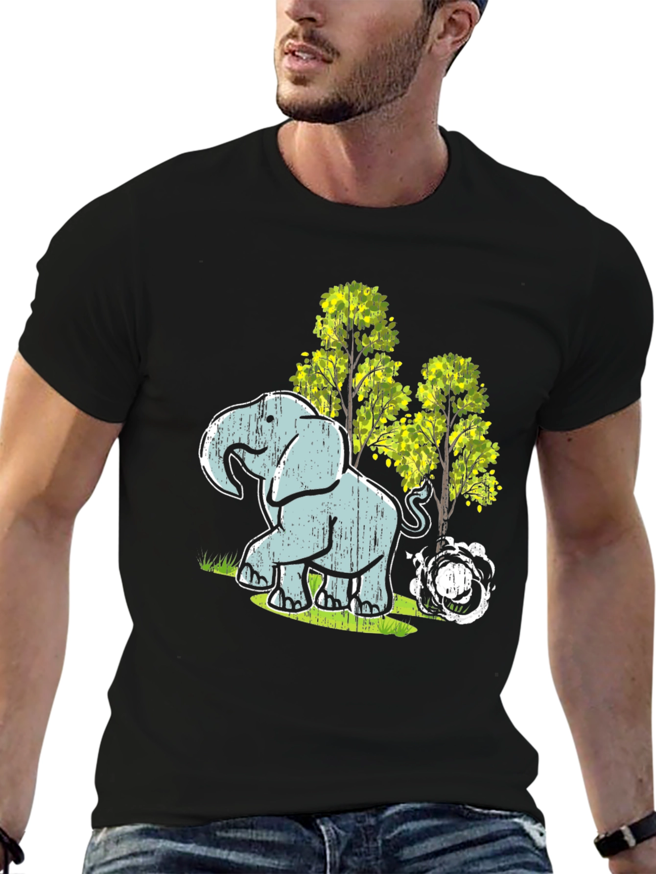 Elephant T-Shirt - Wildlife Design