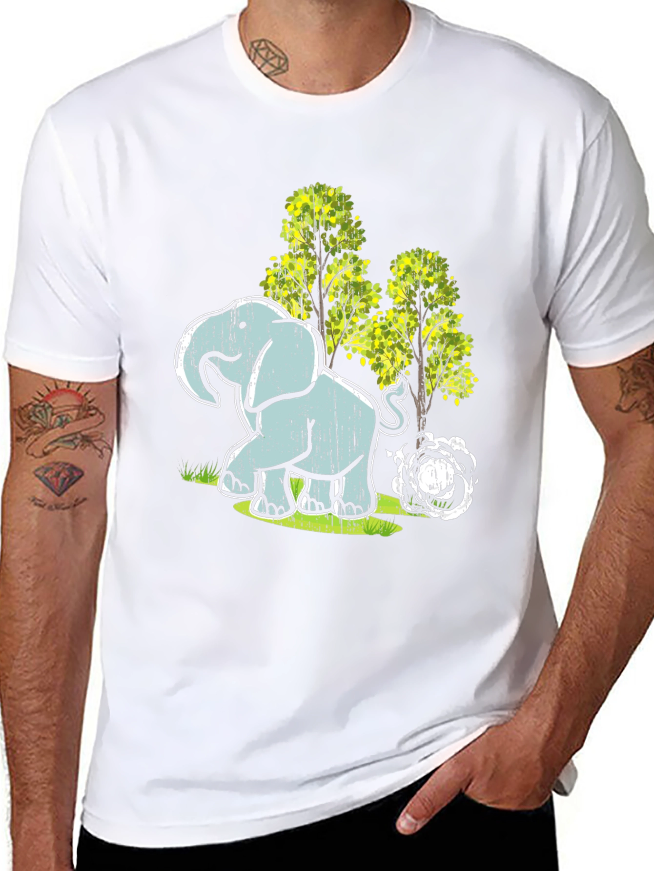 Elephant T-Shirt - Wildlife Design