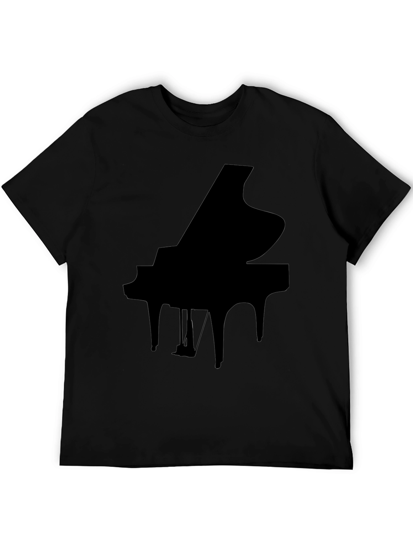 Grand Piano Graphic Tee - Black