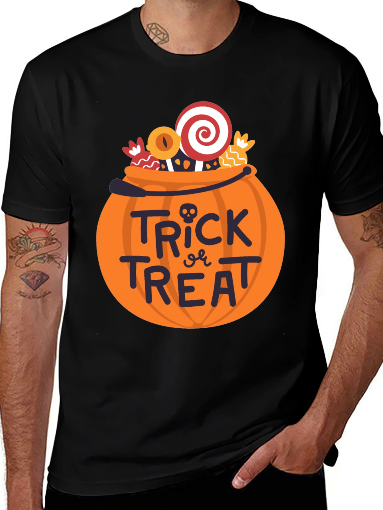 Halloween Trick or Treat Pumpkin Candy T-Shirt