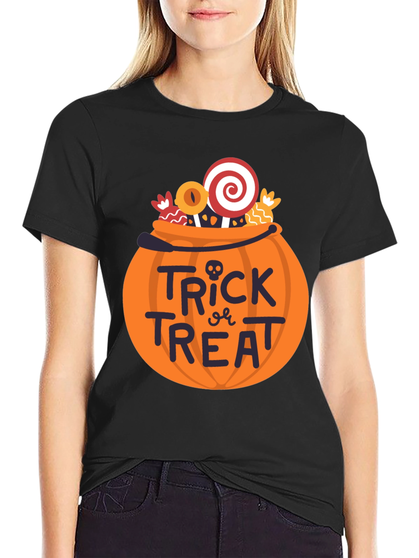 Halloween Trick or Treat Pumpkin Candy T-Shirt