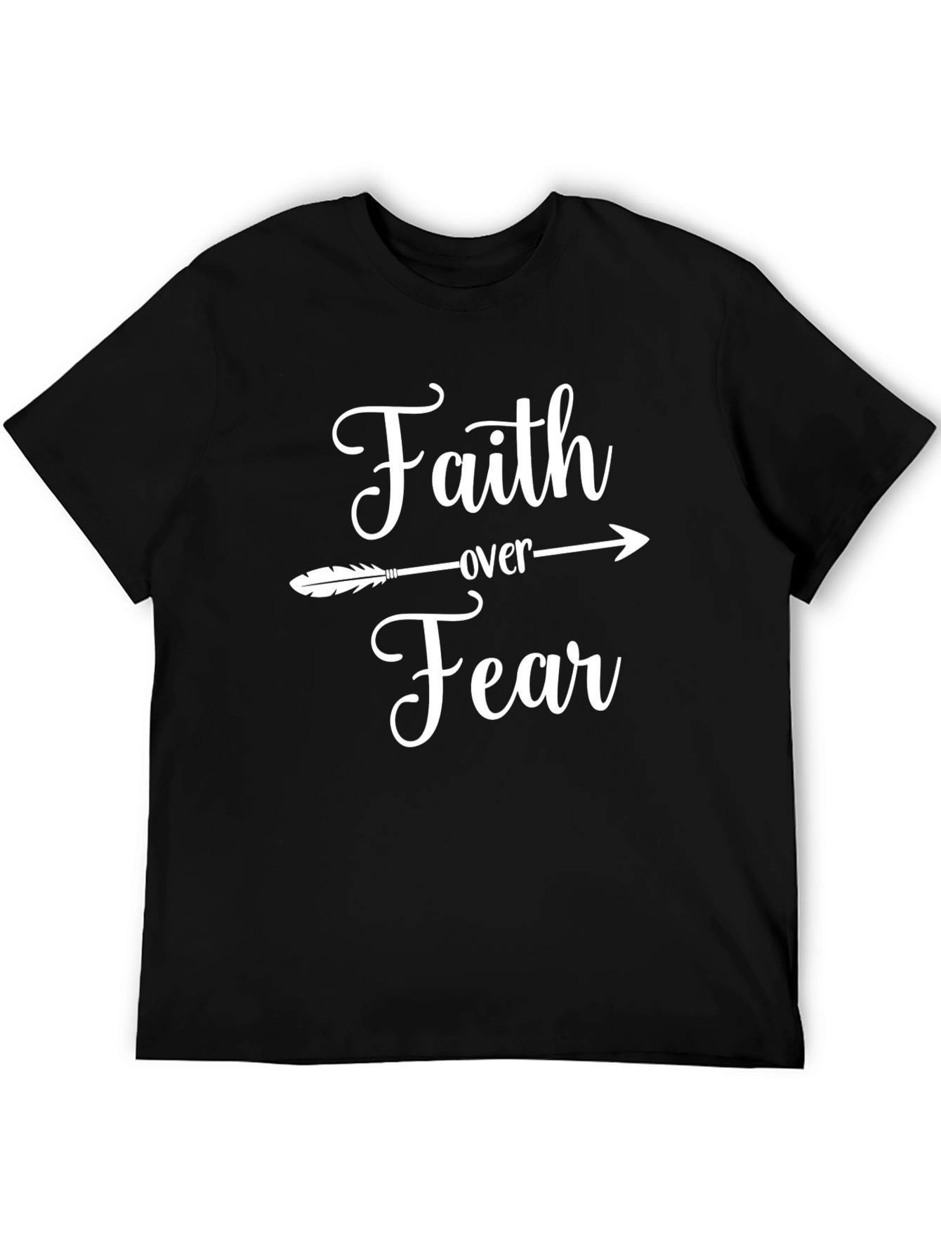 Faith Over Fear Graphic Tee - Inspirational Design