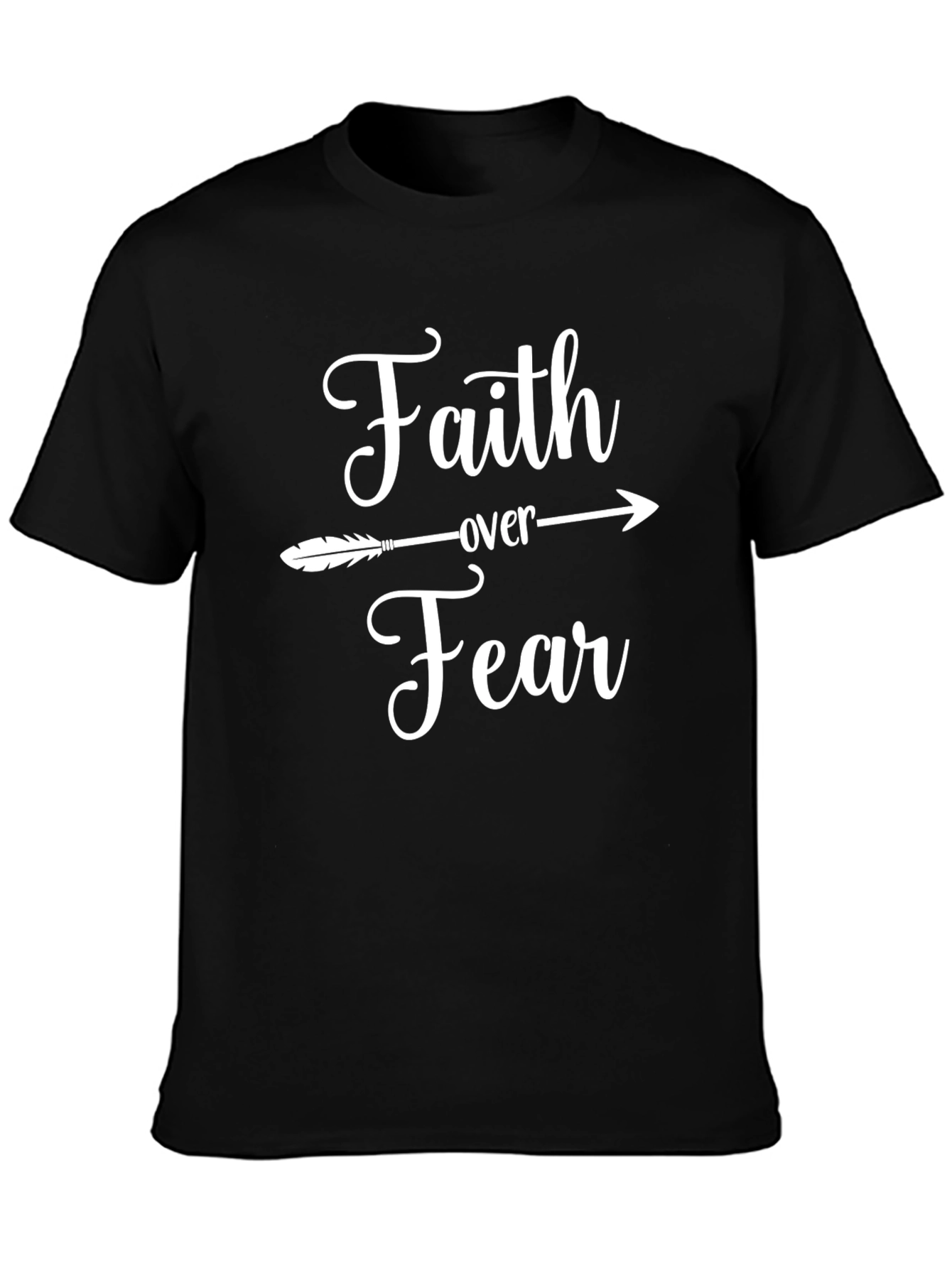 Faith Over Fear Graphic Tee - Inspirational Design